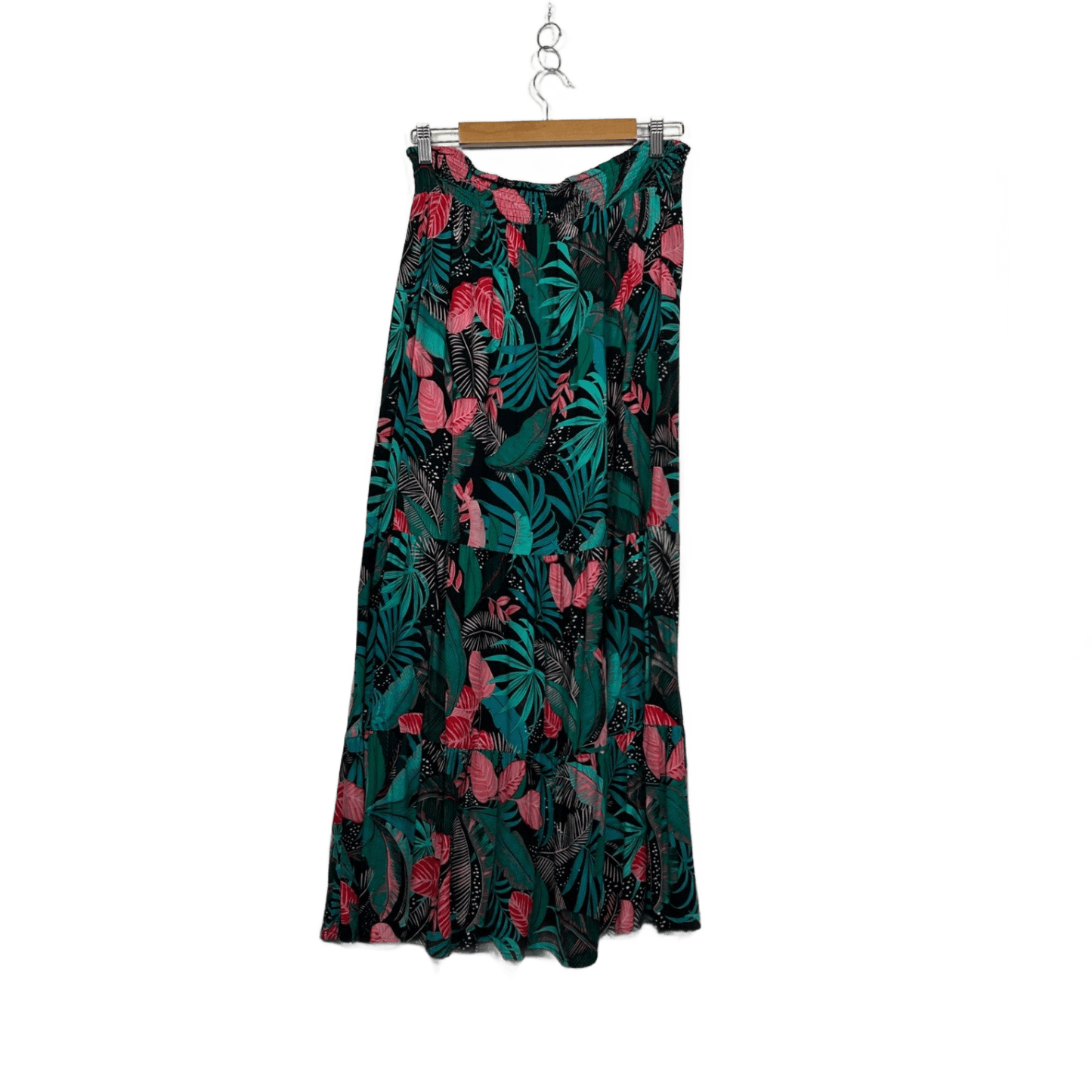 Rockmans Multicoloured Floral Maxi Skirt Size 14
