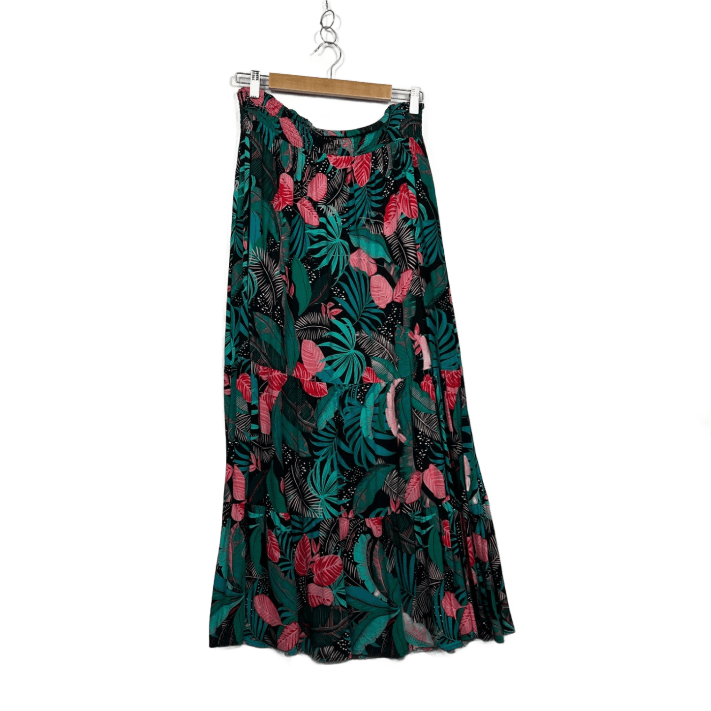 Rockmans Multicoloured Floral Maxi Skirt Size 14