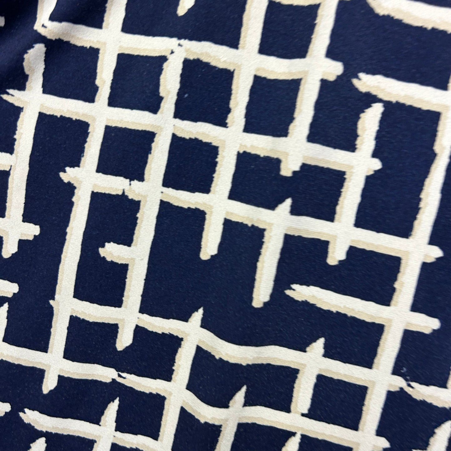 Beme Women's Navy White Short Sleeve Tunic Blouse Size 20 Large Plus