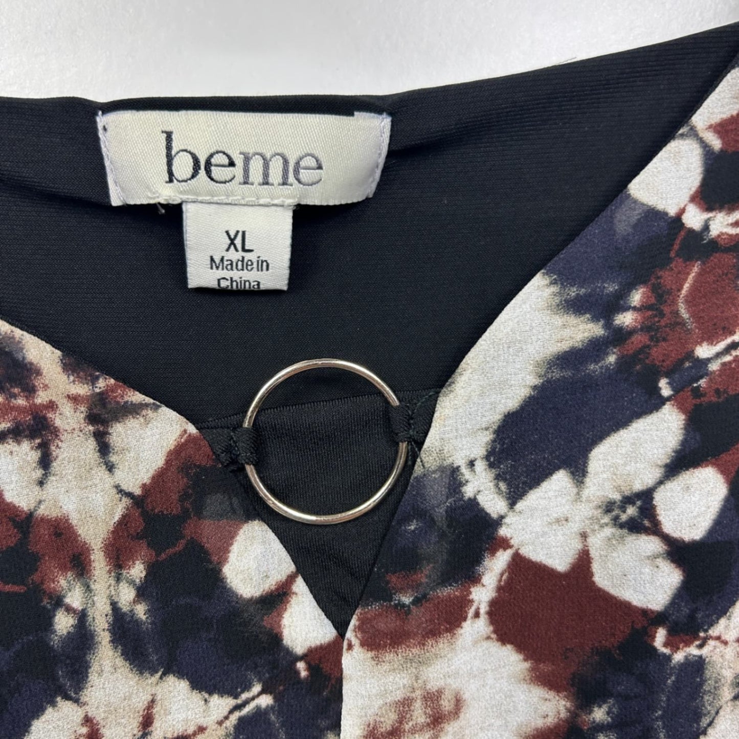 Beme Multicoloured Sleeveless V-Neck Top Blouse Size 22 Plus XL