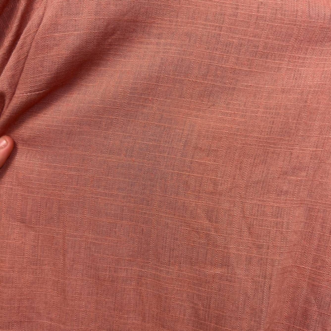 Target Viscose Linen Blend Short Sleeve Ruffle Blouse Top Size 18