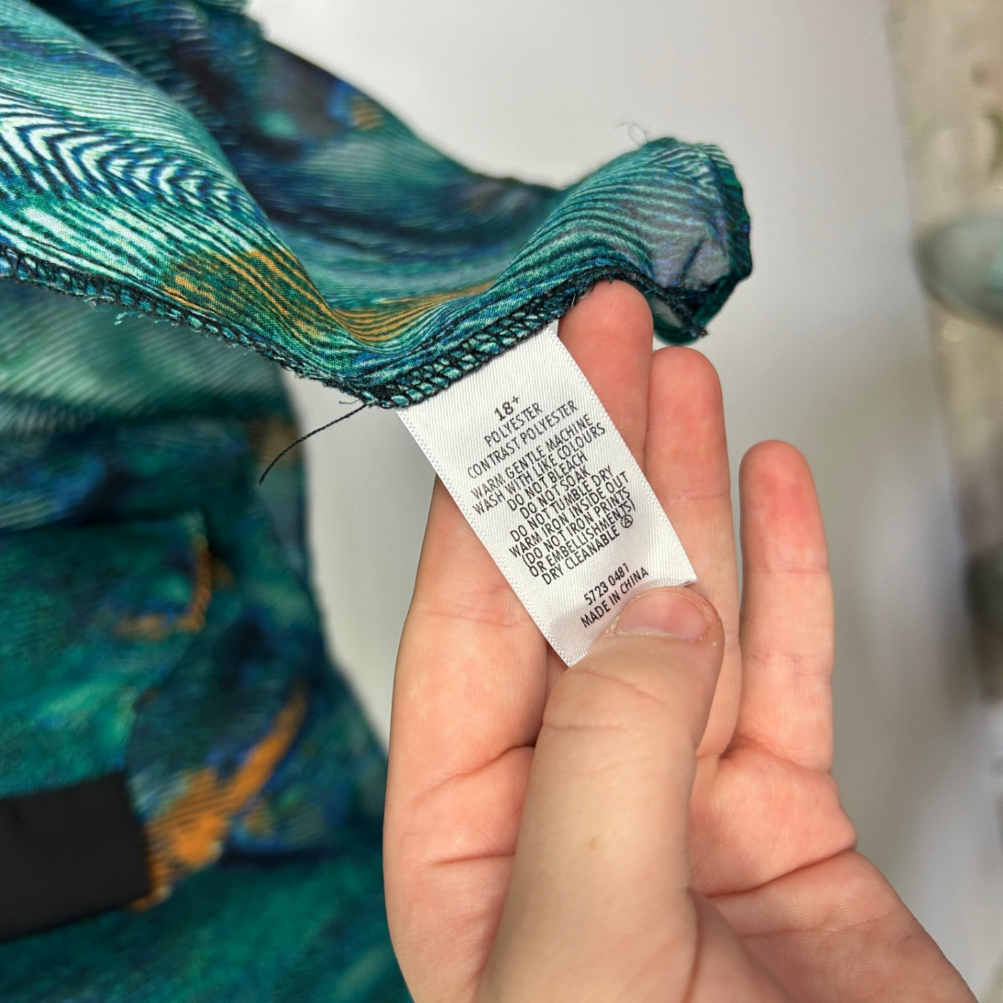 Belle Curve Multicoloured Open Front Kimono Jacket Size 18