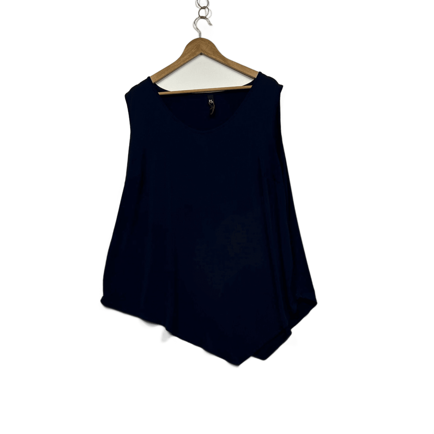 Taking Shape Tunic Blue V-Neck Asymmetric Hem Sleeveless Top Size 20 Plus
