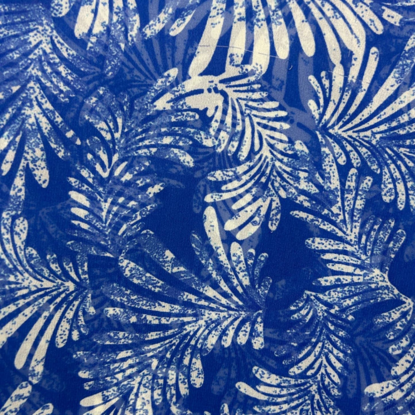 Millers Kaftan Top Size 22 Sequins Blue Leaf Print Short Sleeve