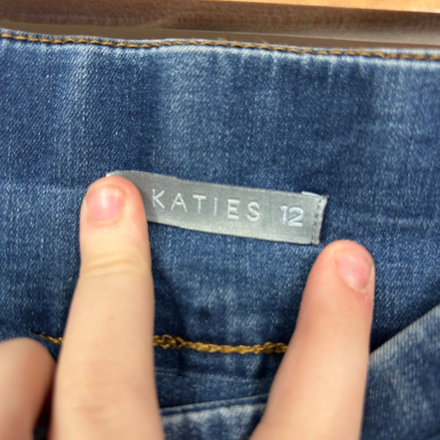 Katies Women's BlueDenim Bermuda Shorts Pull On Size 12