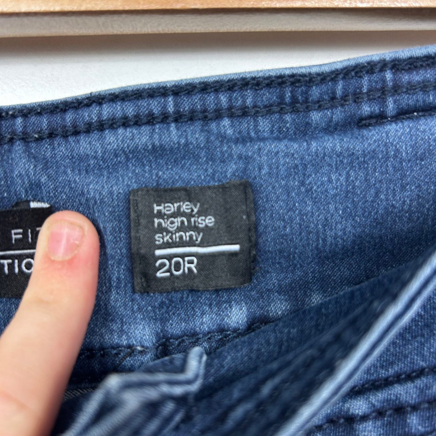 City Chic Dark Blue Harley High Rise Skinny Jeans Size 20R