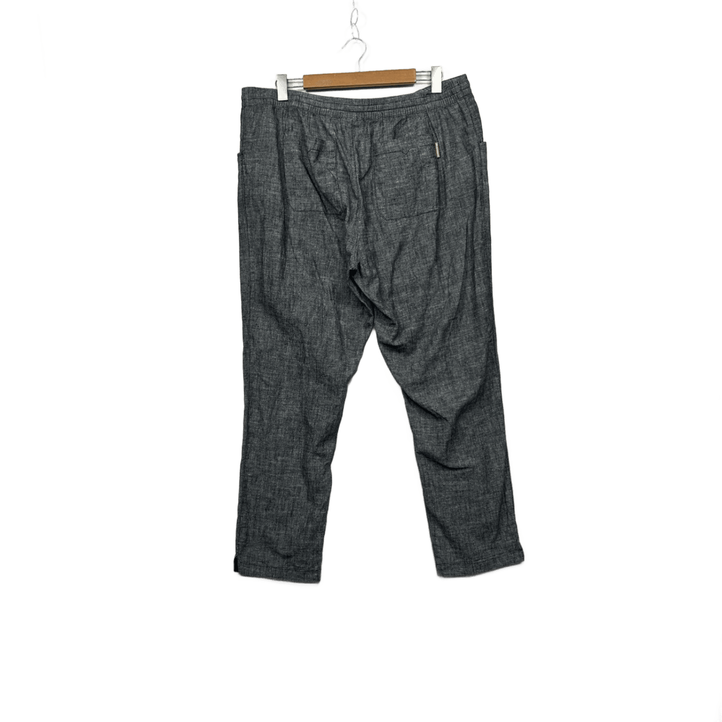 Kathmandu Linen Blend Pants Size 16 Grey Pockets