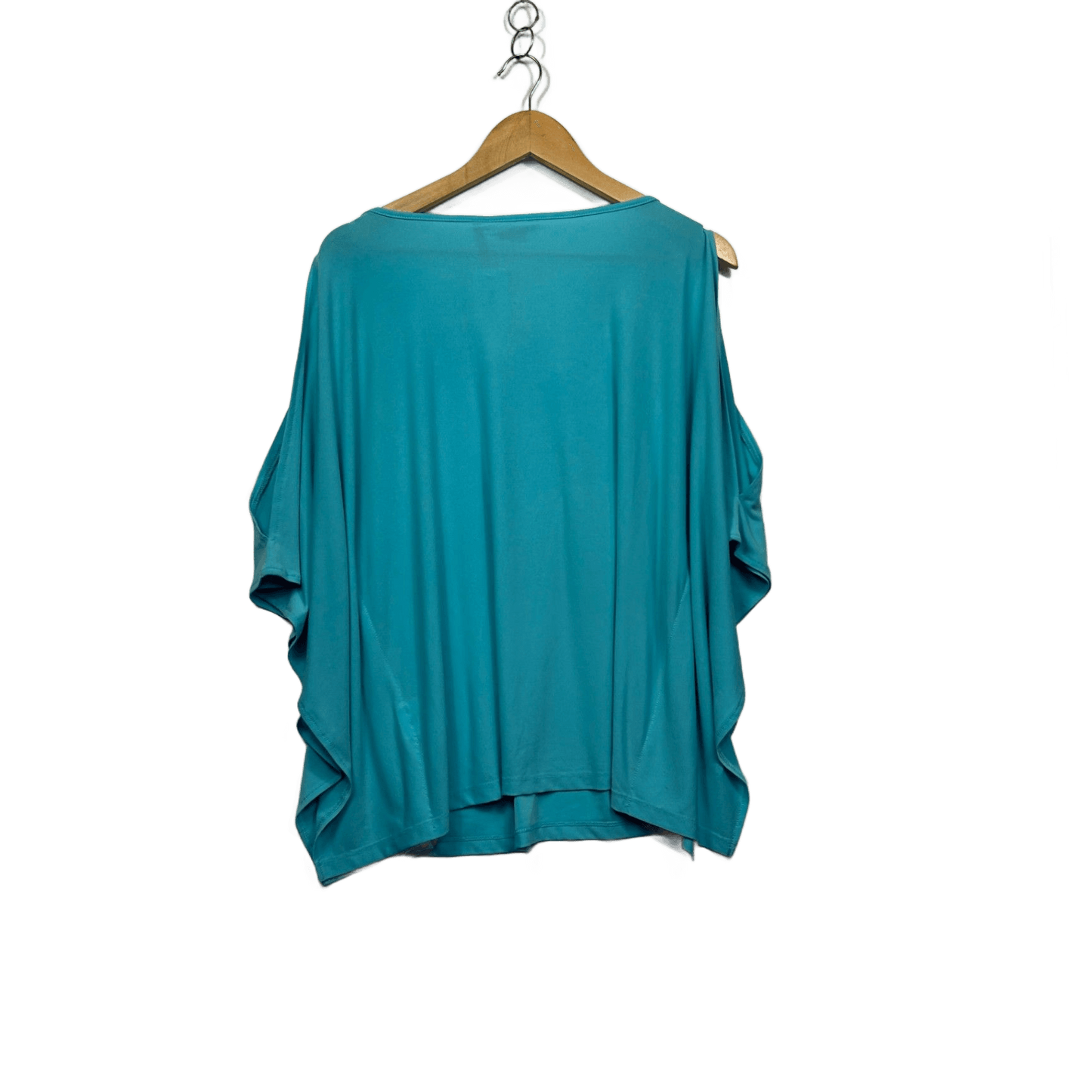 Millers Aqua Split Short Sleeve Tunic Top Size 16