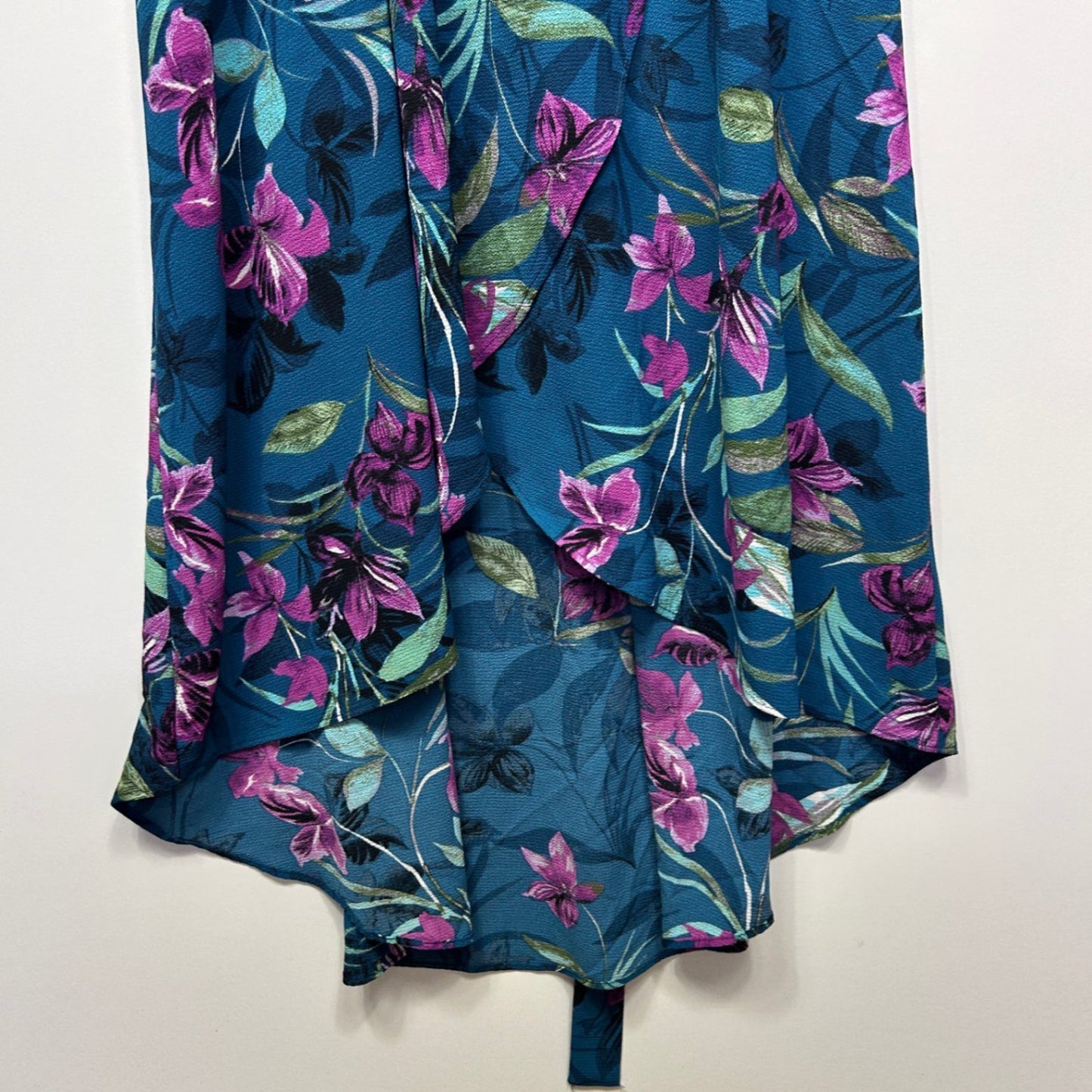 City Chic Women's Teal Short Sleeve Floral Maxi Dress Size 18 Plus M