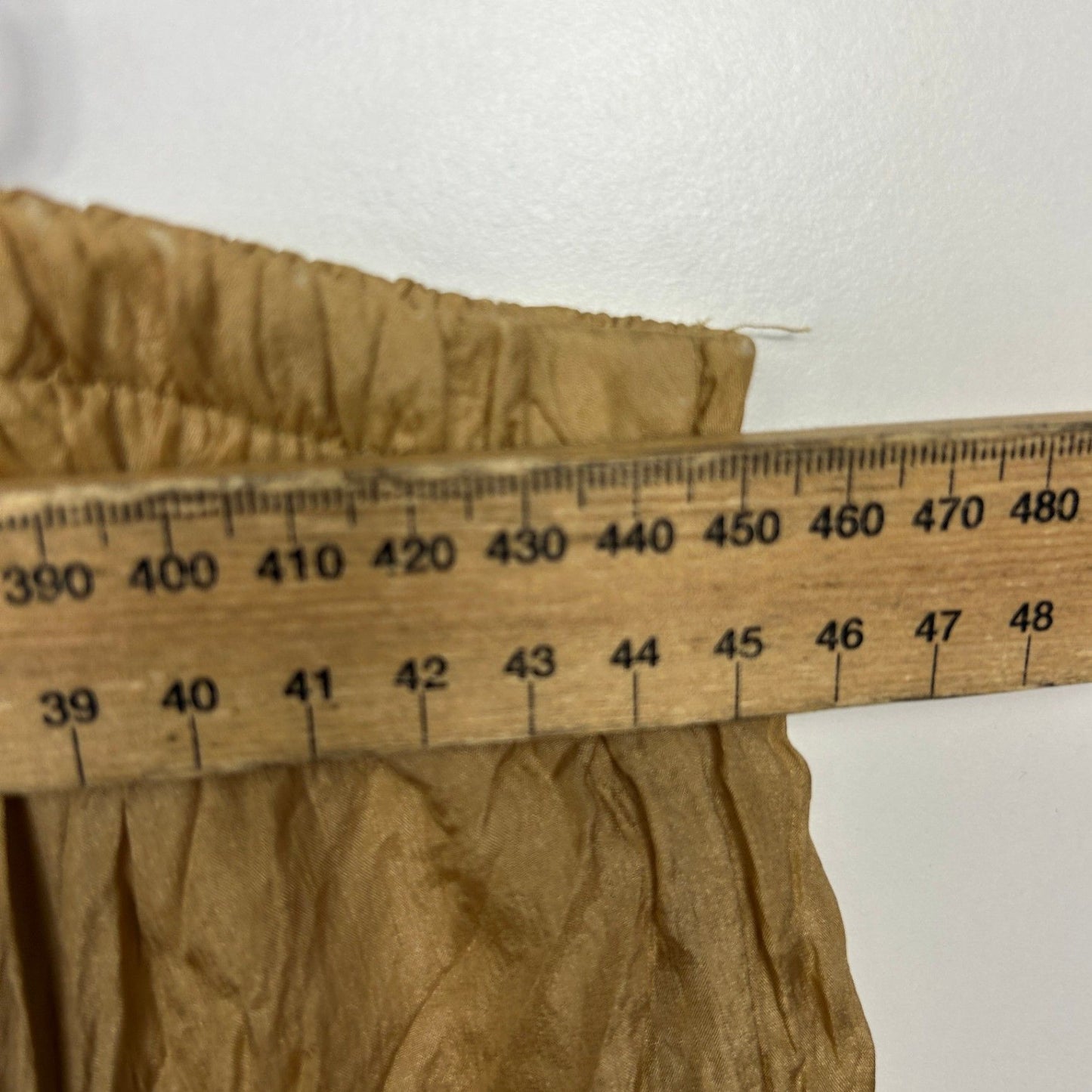 Vintage Silk Gold Maxi Skirt Size 14 - 16  Design Studio
