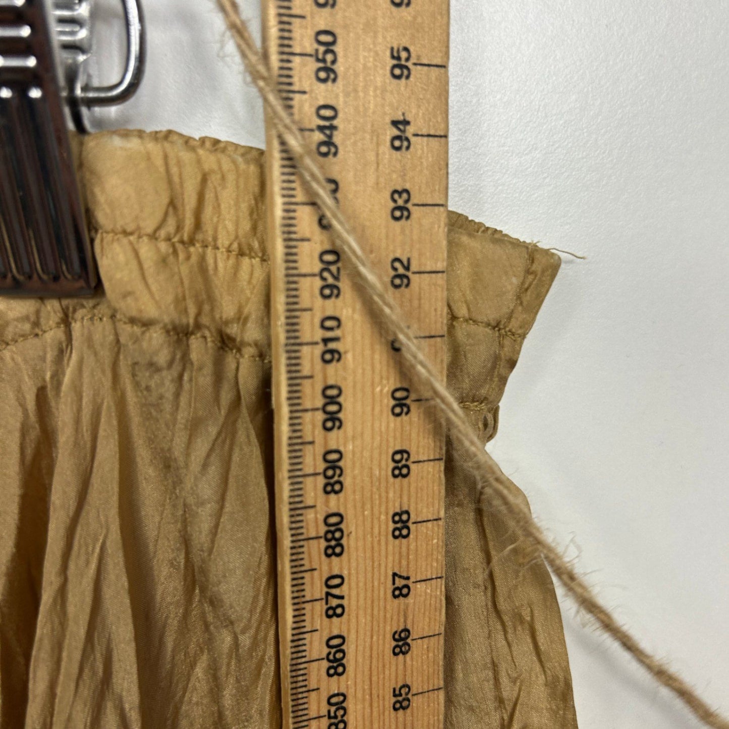 Vintage Silk Gold Maxi Skirt Size 14 - 16  Design Studio
