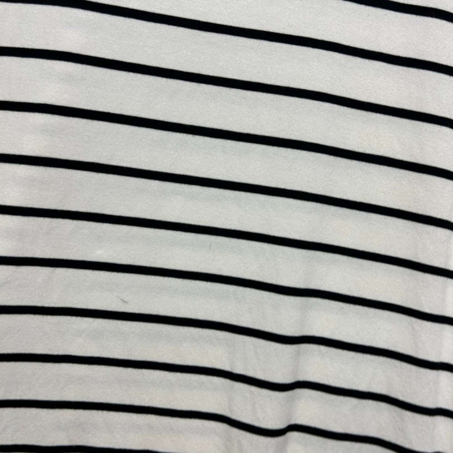 Autograph Womens Black White Striped Round Neck Casual Tshirt Top Size 14