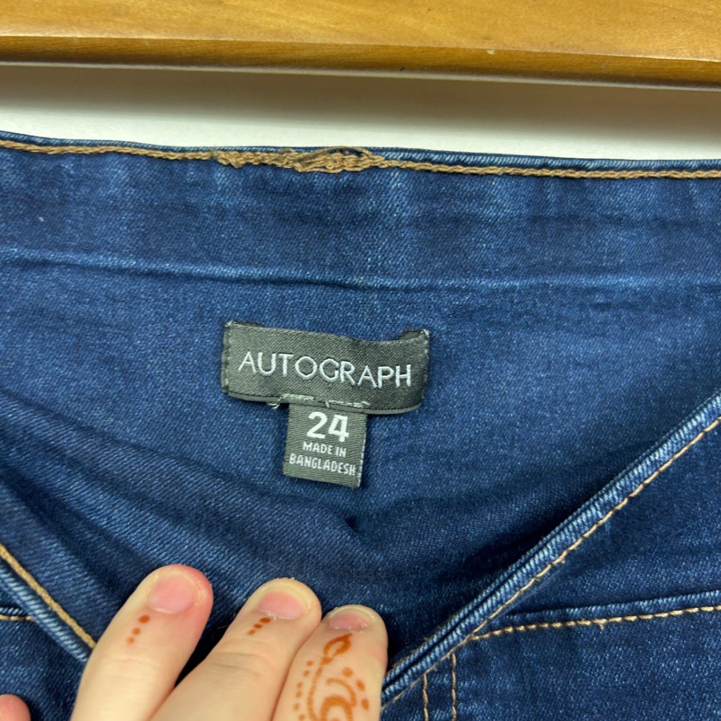 Autograph Women's Blue Pull On Jeans Size 24