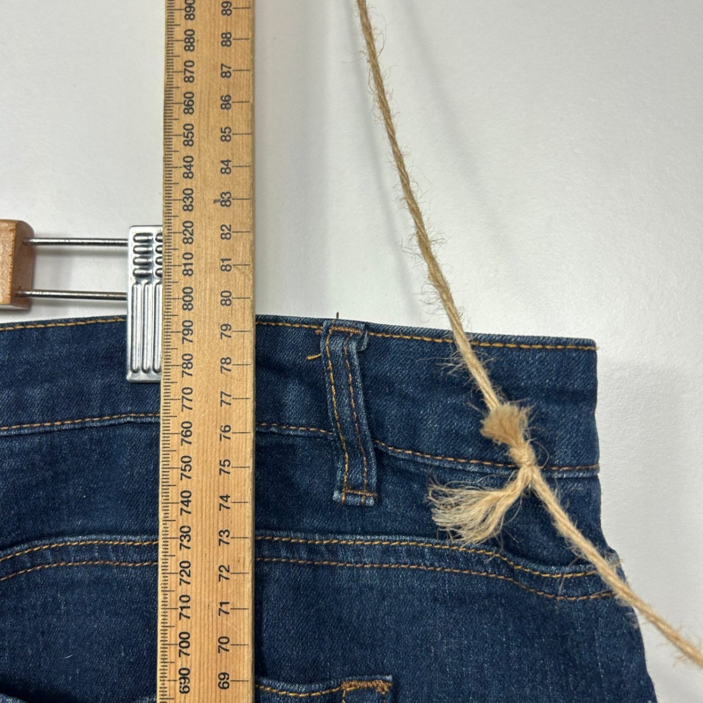 Now Plus Blue Denim Shorts Cropped Pants Size 24