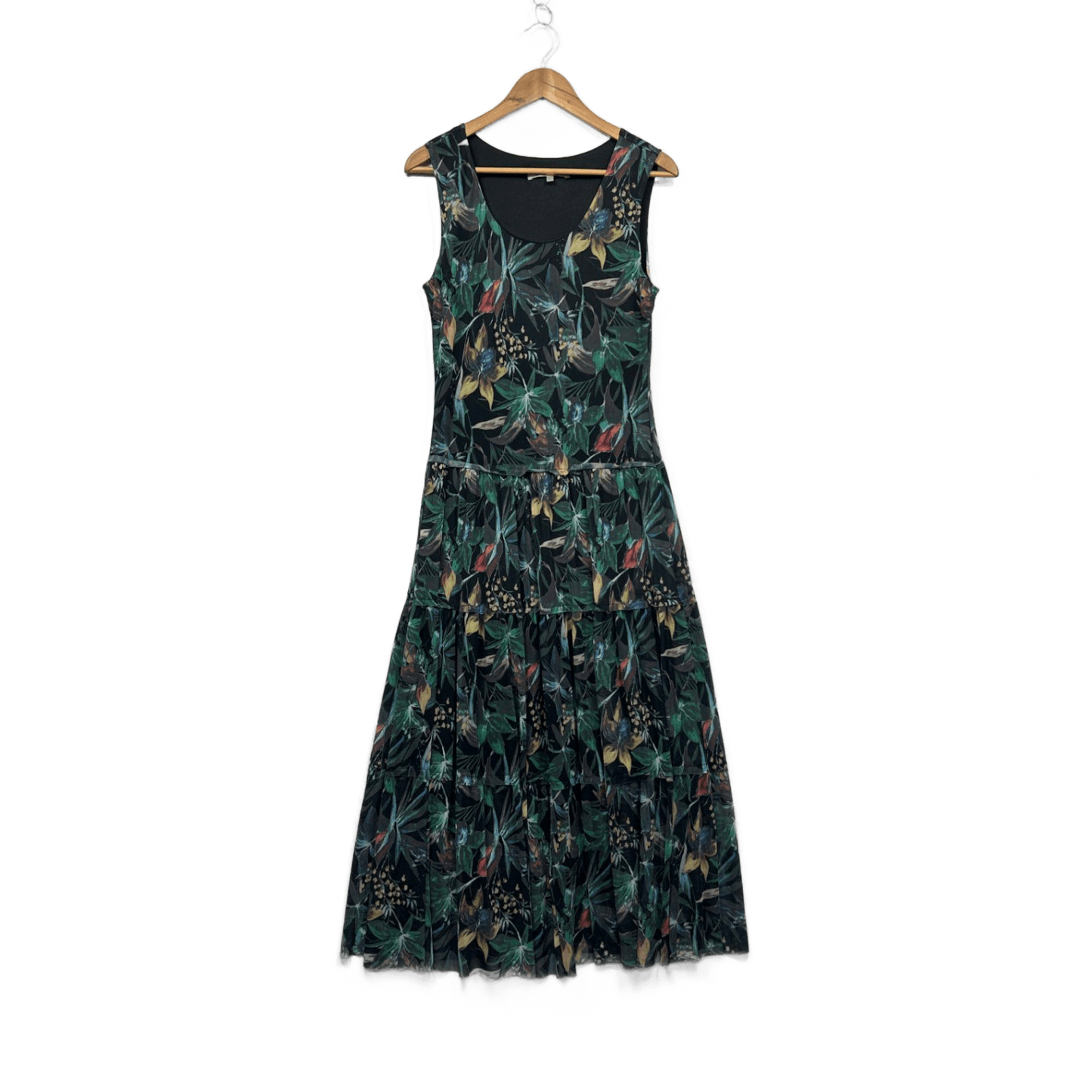 Noni B Multicoloured Sleeveless Tiered Floral Maxi Dress Size XL