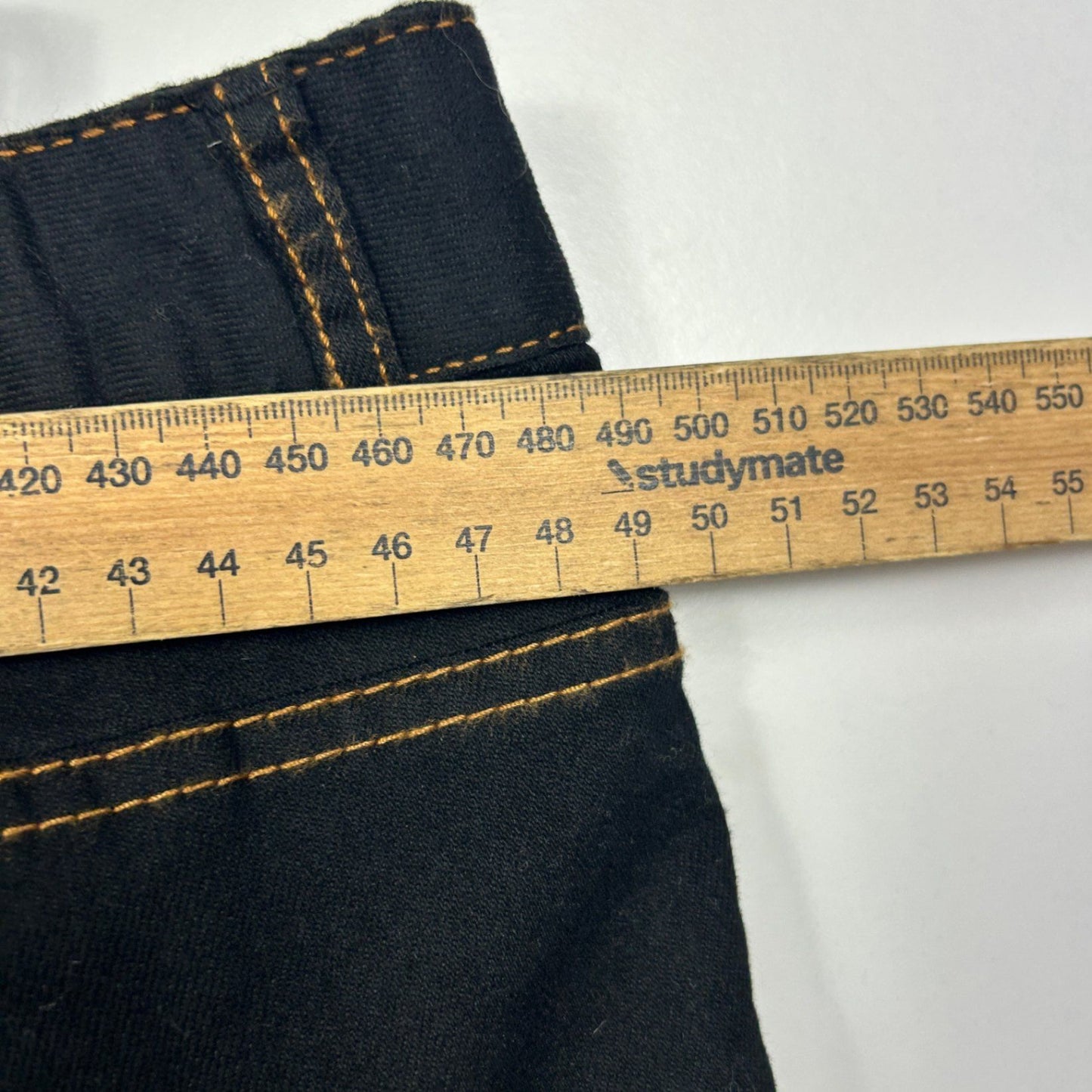 New Avella x Chrissie Black Cotton Blend Straight Leg Jeans Size 18