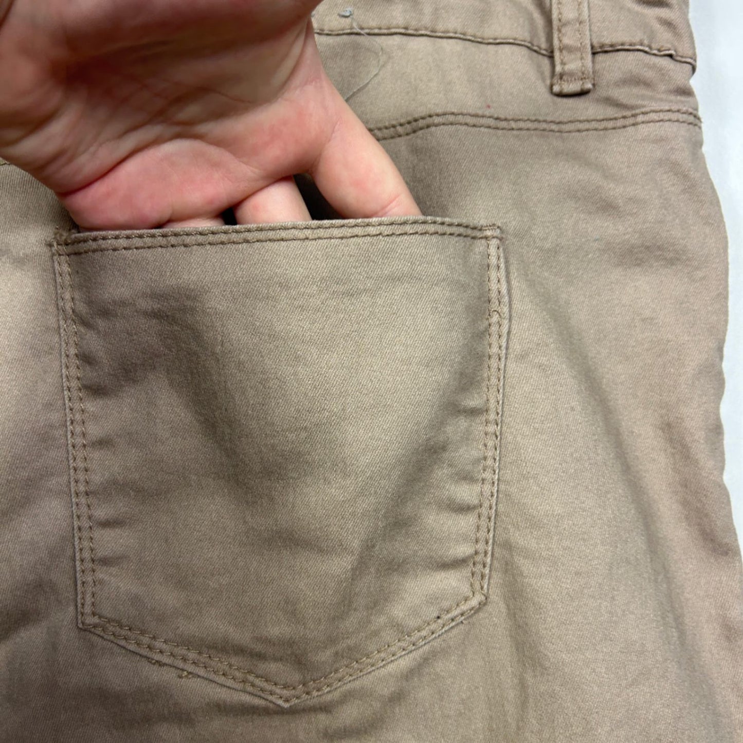 Crossroads Skinny Fit Stretch Khaki Chino Pants Jeggings Pockets Size 20