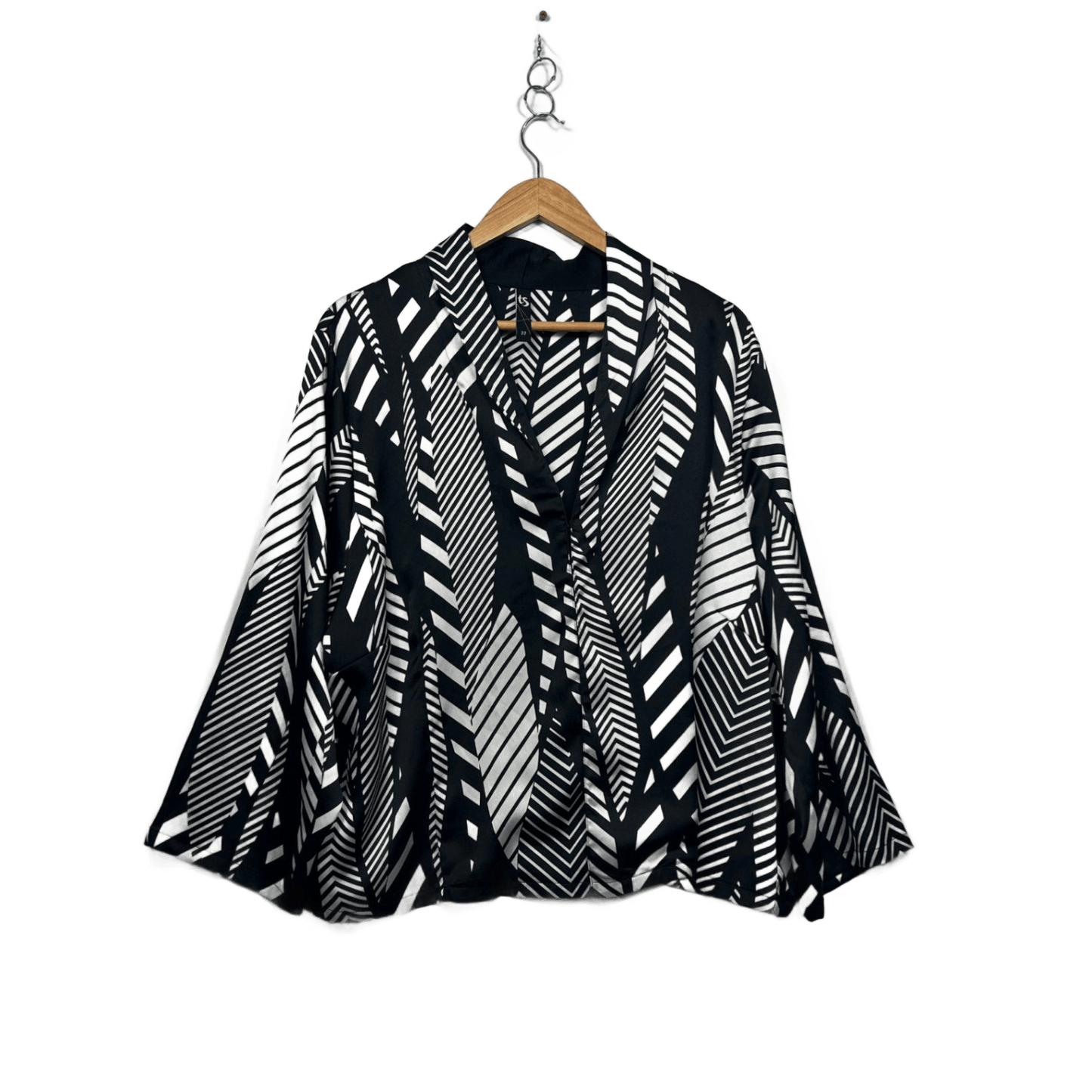 Taking Shape Black White Jacket Top Size 22