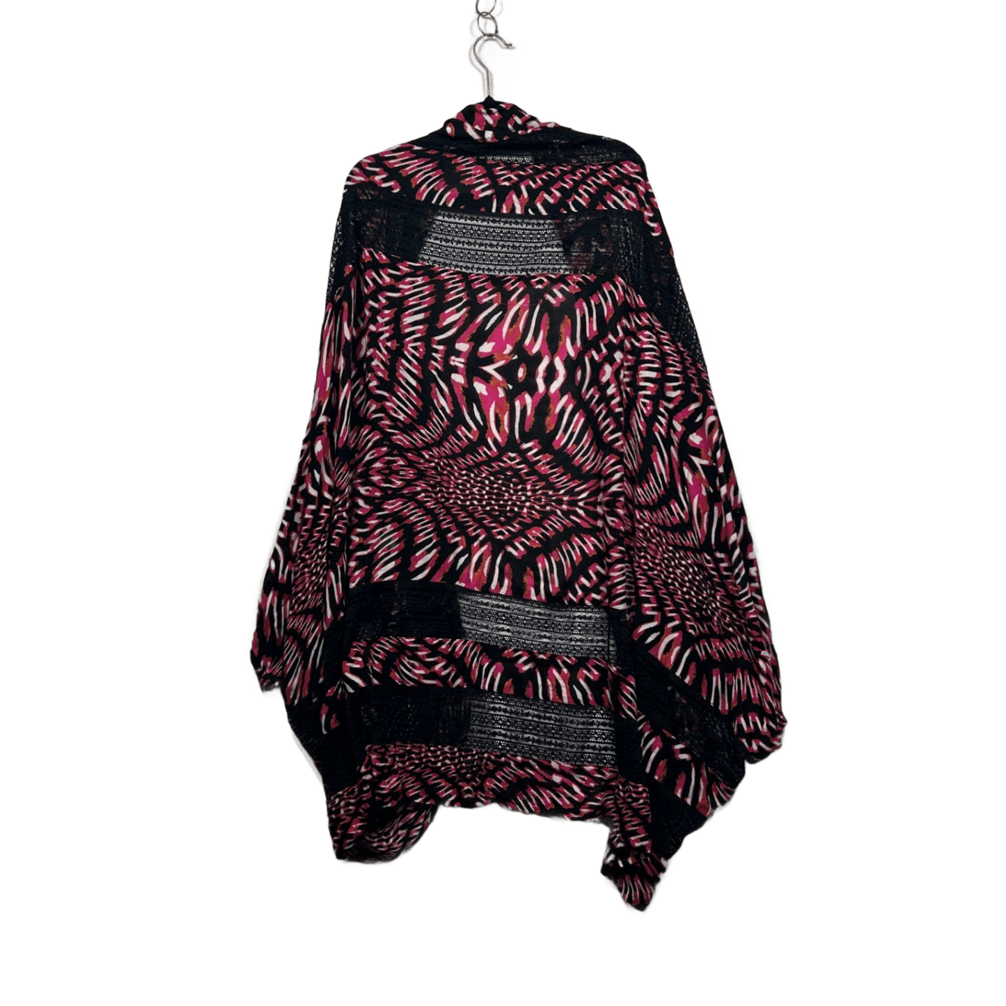 Autograph Black Pink Multicoloured Kimono Duster Jacket Top Size 20 22 24