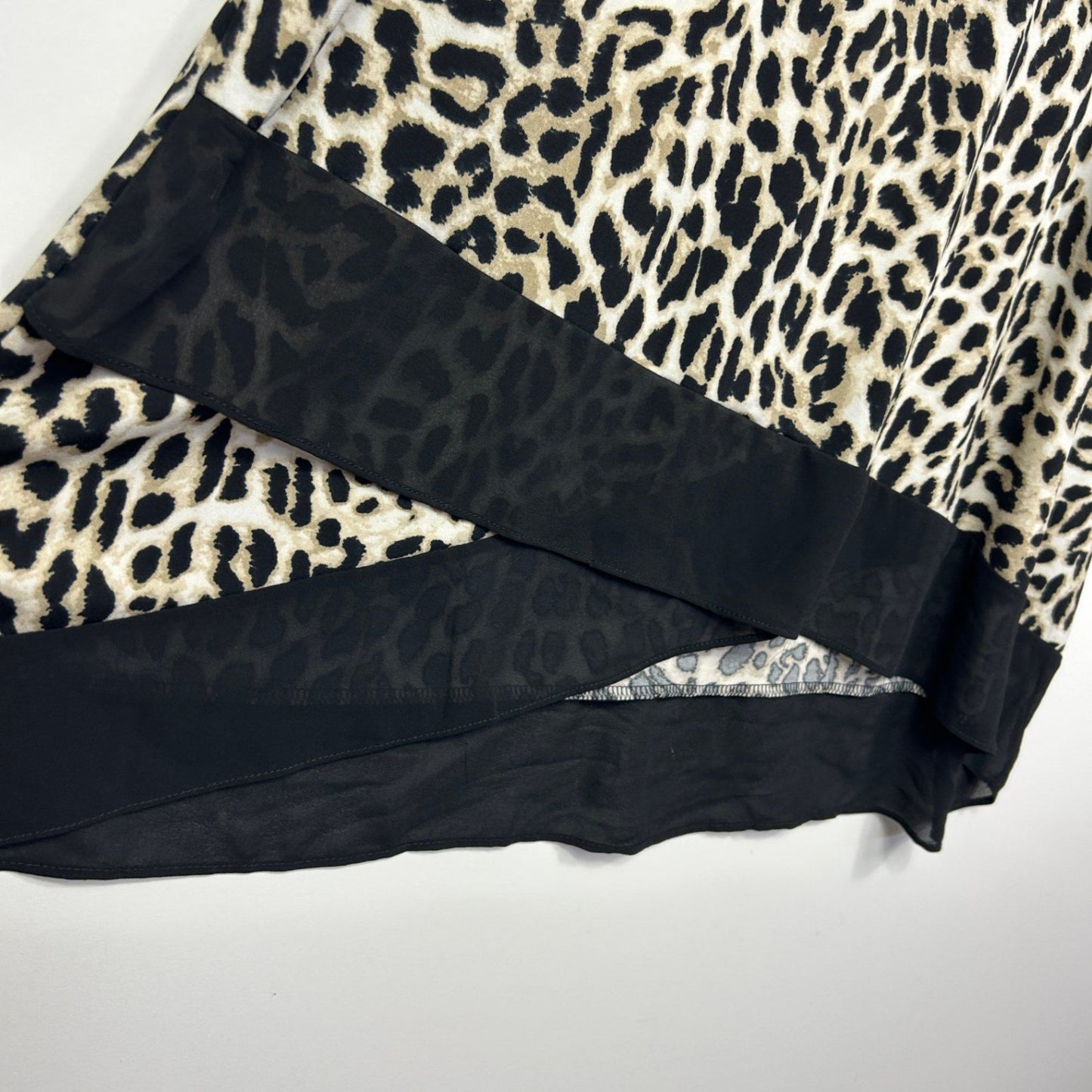 Autograph Animal Print Short Sleeve Tunic Top Blouse Size 18
