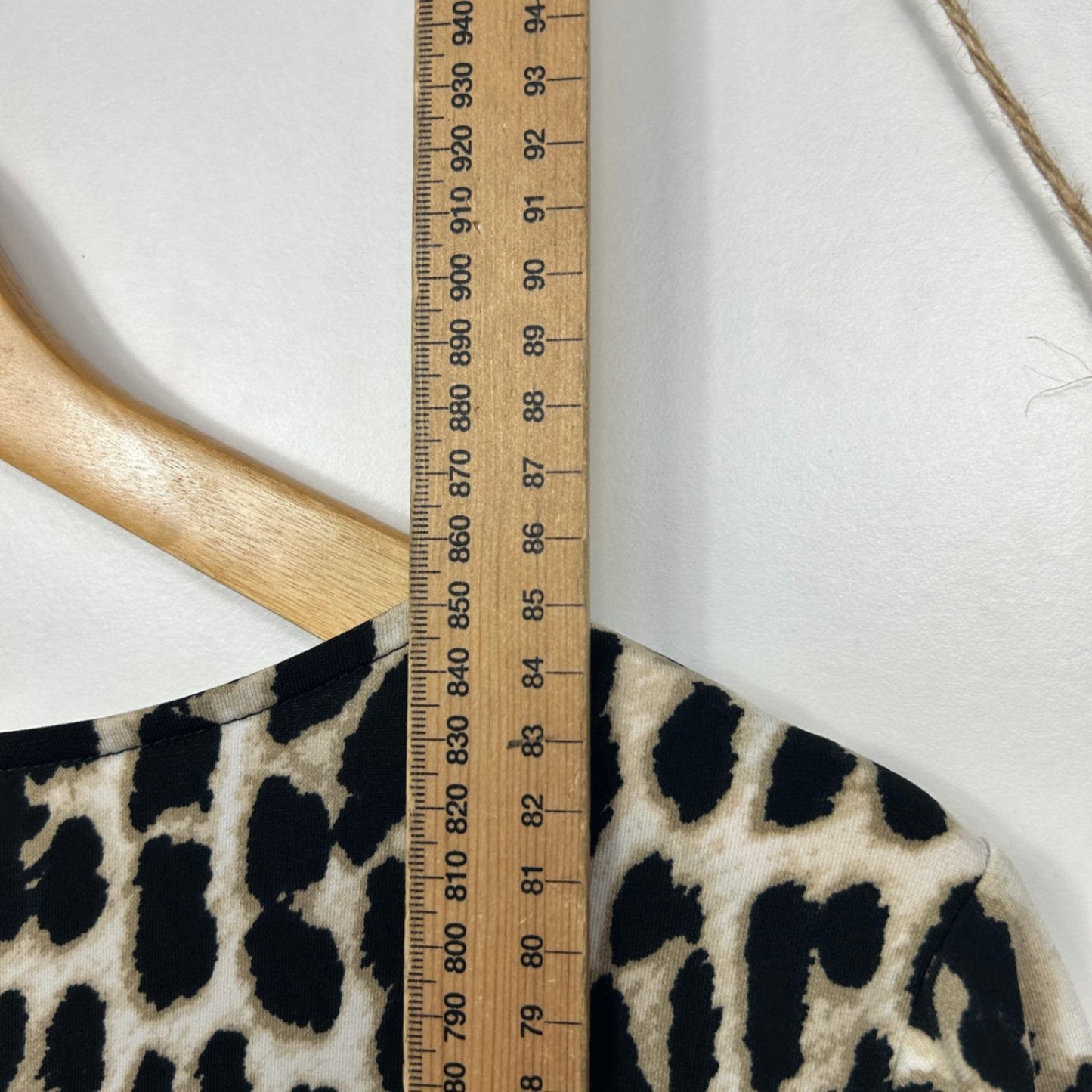Autograph Animal Print Short Sleeve Tunic Top Blouse Size 18