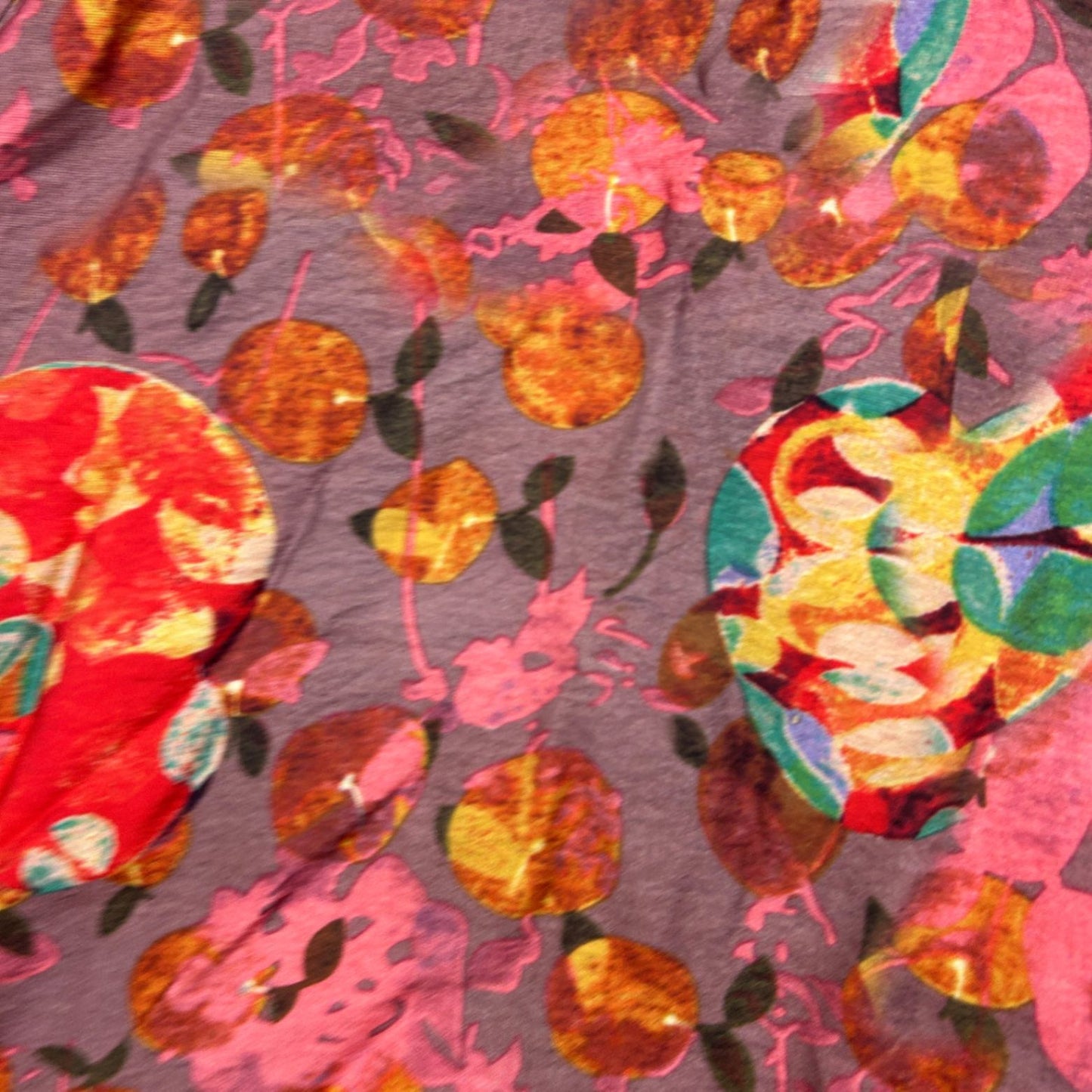 Caroline Morgan Multicoloured Short Sleeve Cotton Top Size 18
