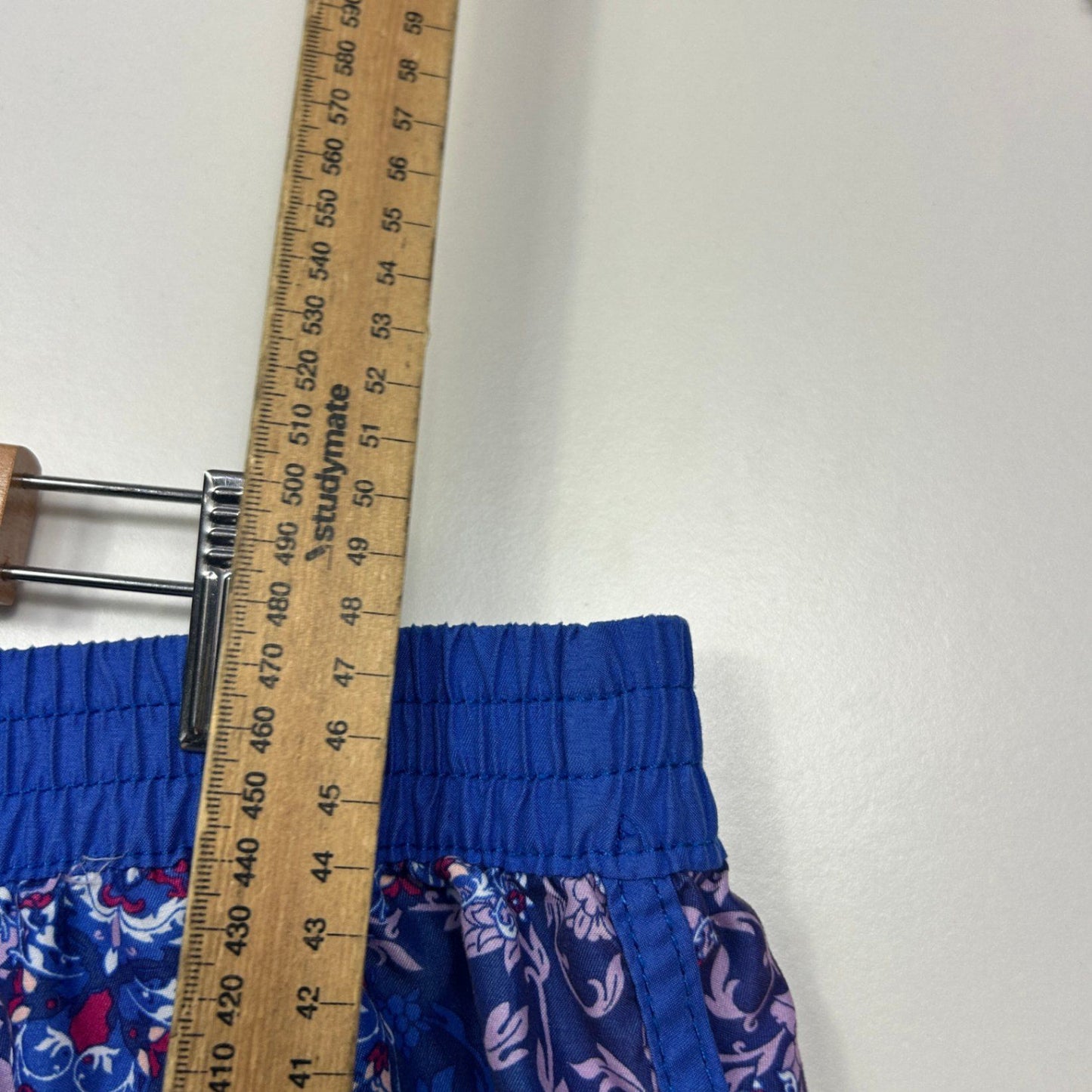 Edited  Blue Pink Elastic Waist Board Shorts Swim Size 24