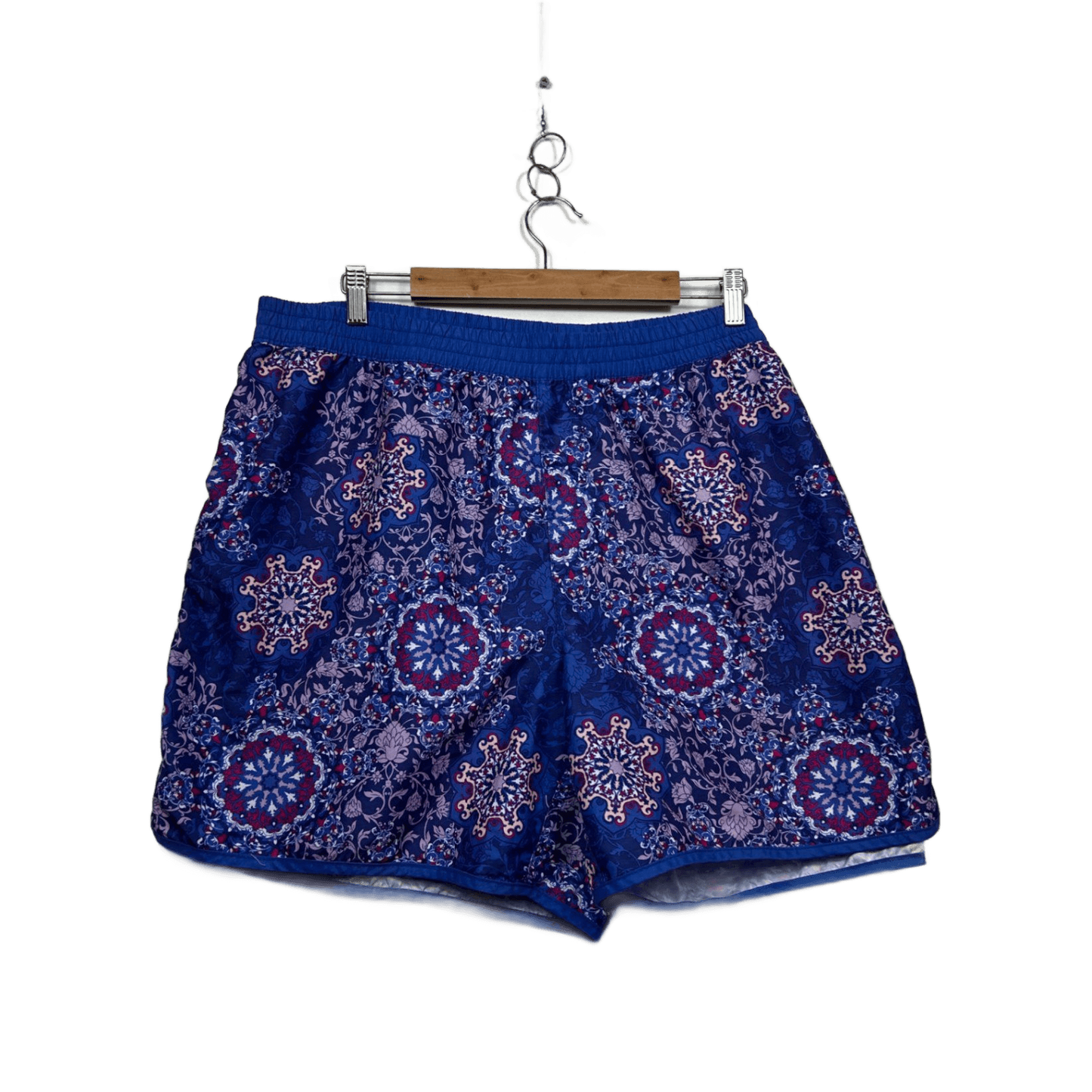 Edited  Blue Pink Elastic Waist Board Shorts Swim Size 24