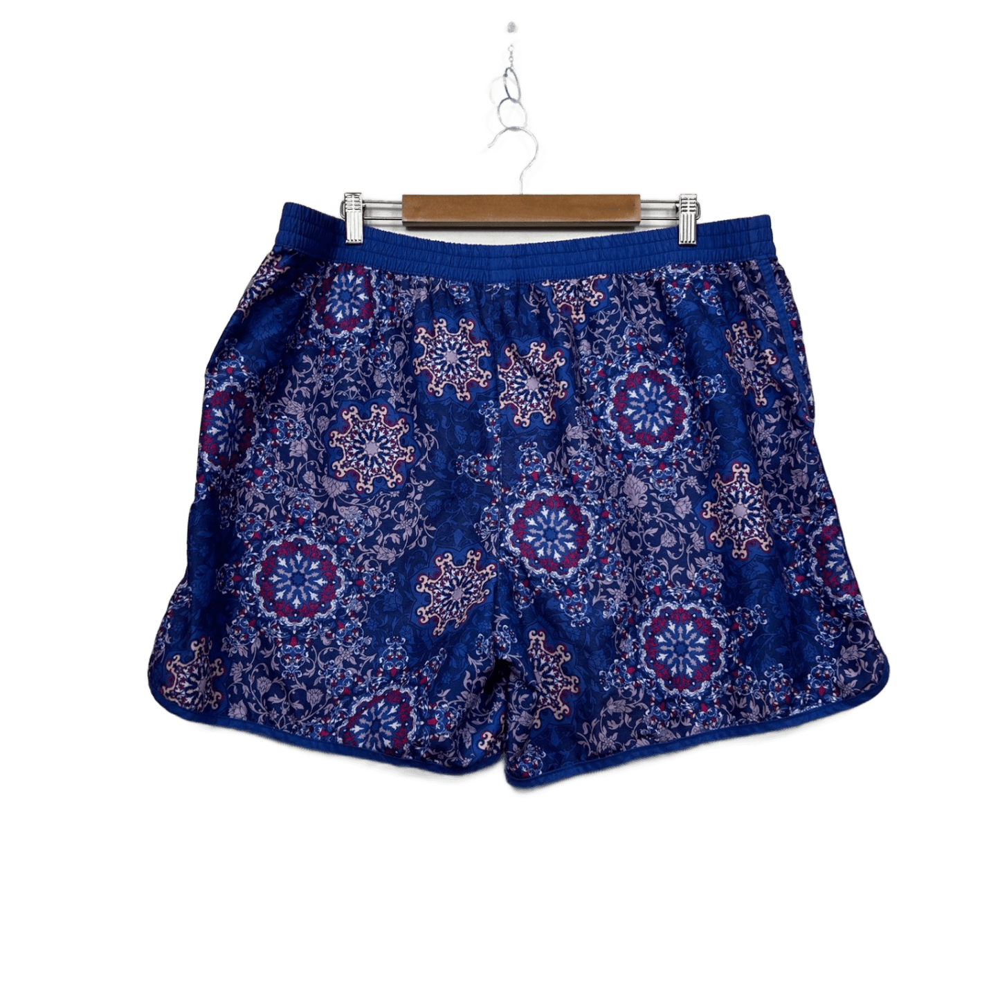 Edited  Blue Pink Elastic Waist Board Shorts Swim Size 24