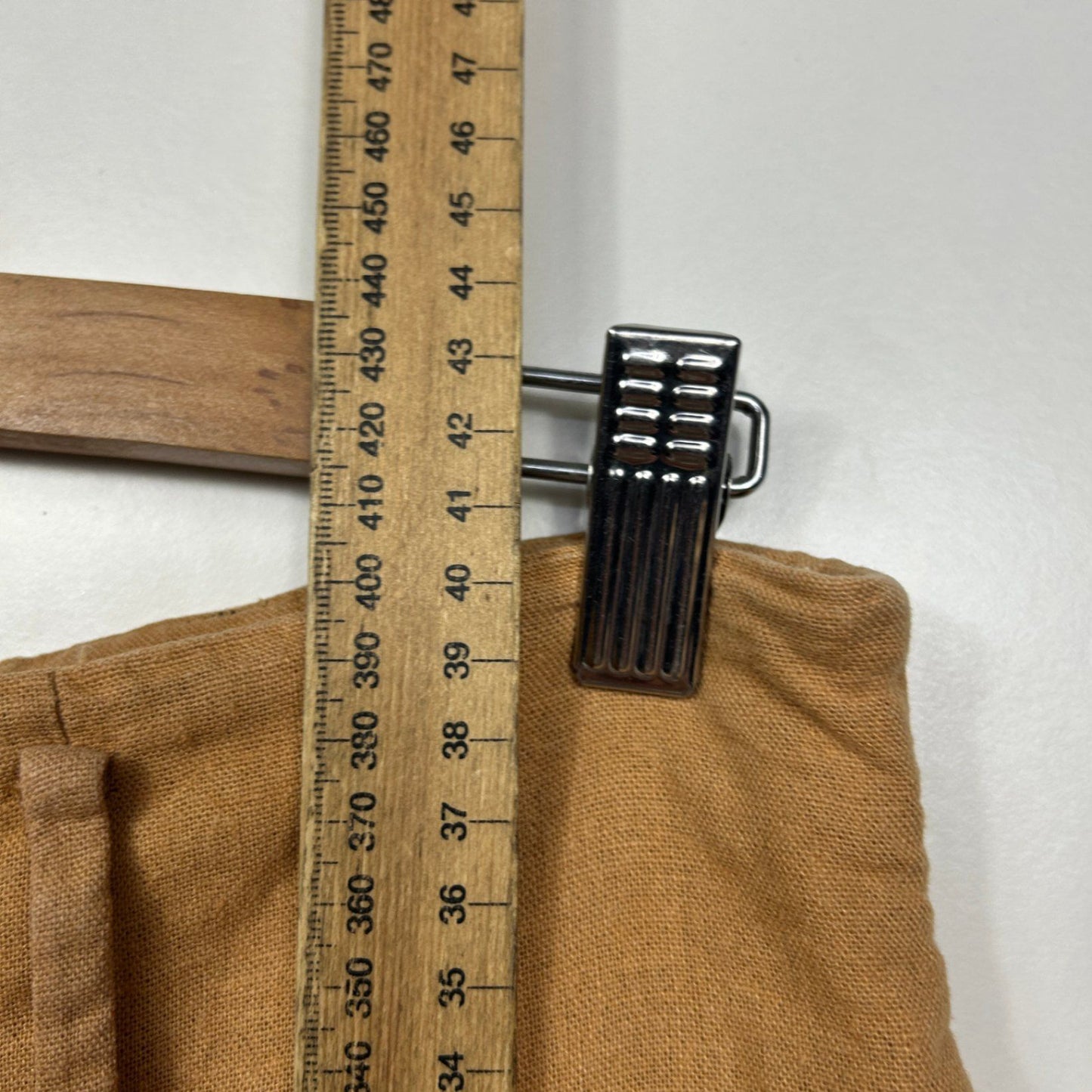 Zara Tan Pleated Linen Blend Shorts Pockets Size XL 14 16