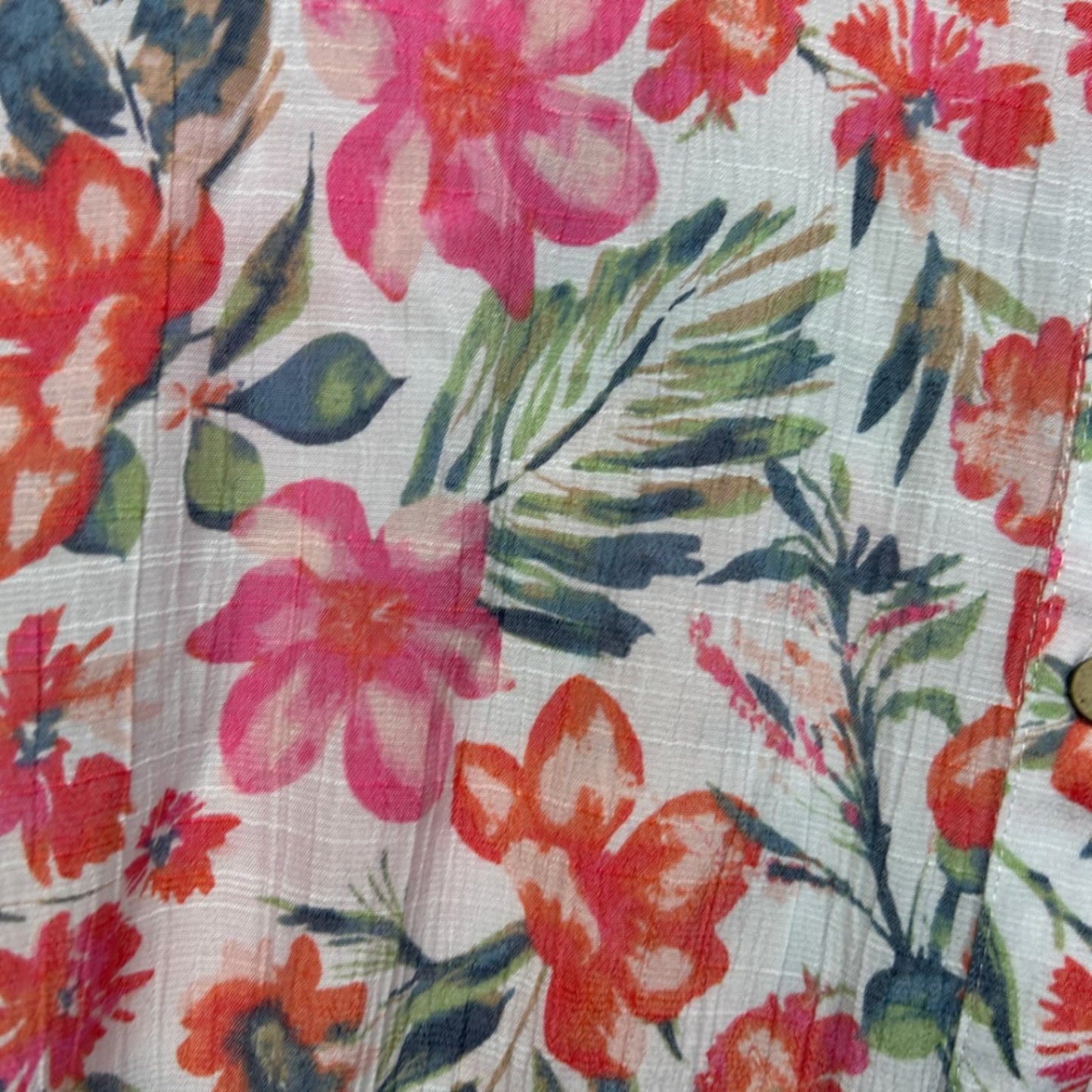 Millers Women's Multicoloured Viscose Floral 3/4 Sleeve Button Up Top Size 16