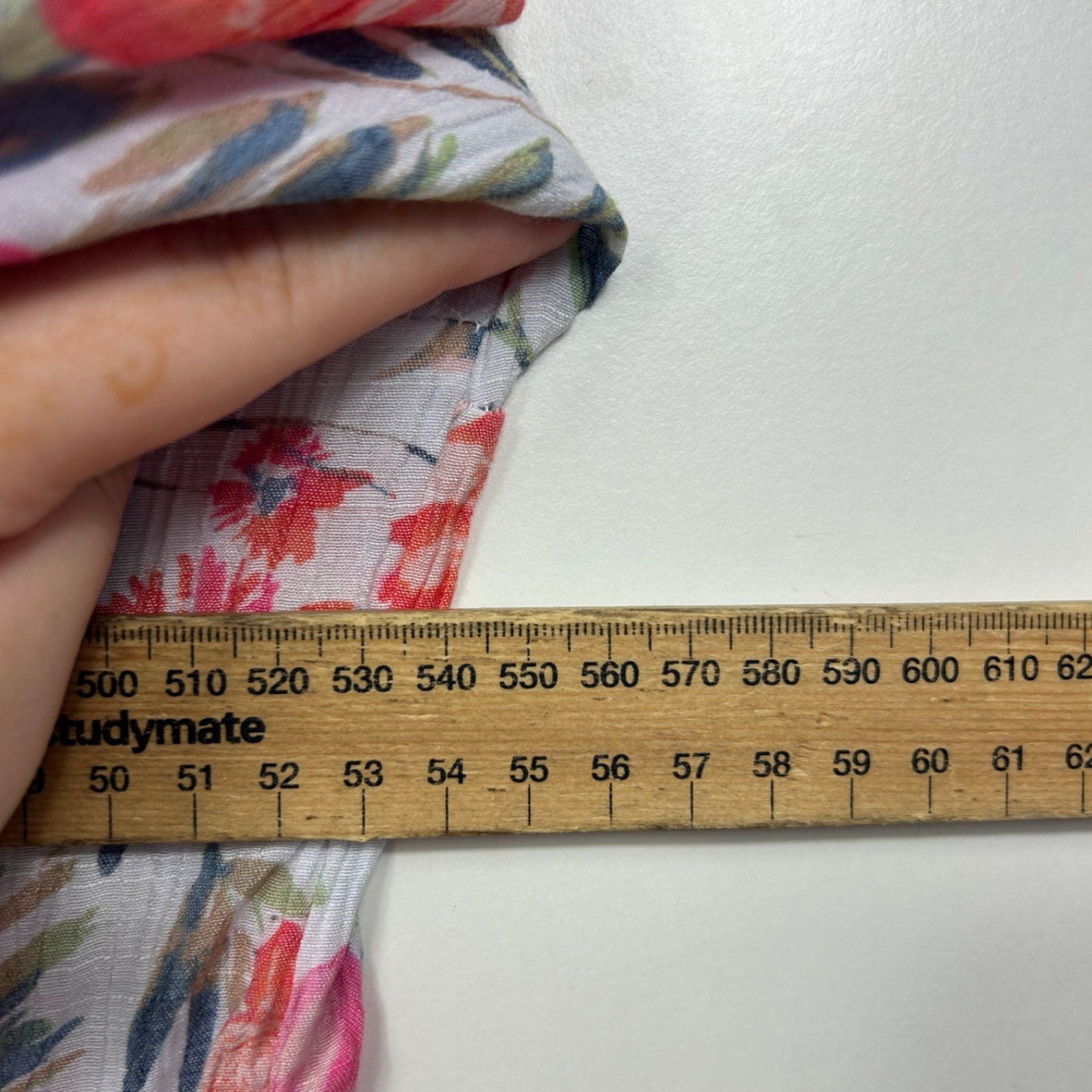 Millers Women's Multicoloured Viscose Floral 3/4 Sleeve Button Up Top Size 16