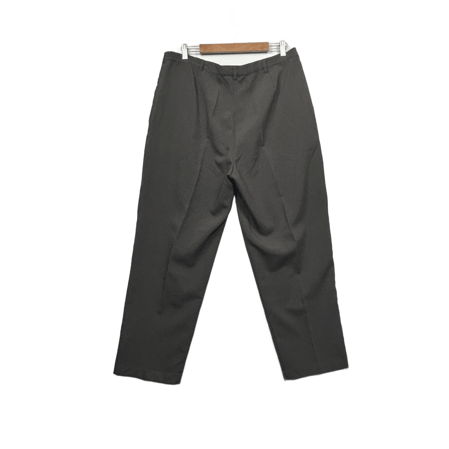Black Pepper Women's Size 20 Charcoal Straight-Leg Trousers Pants Pockets