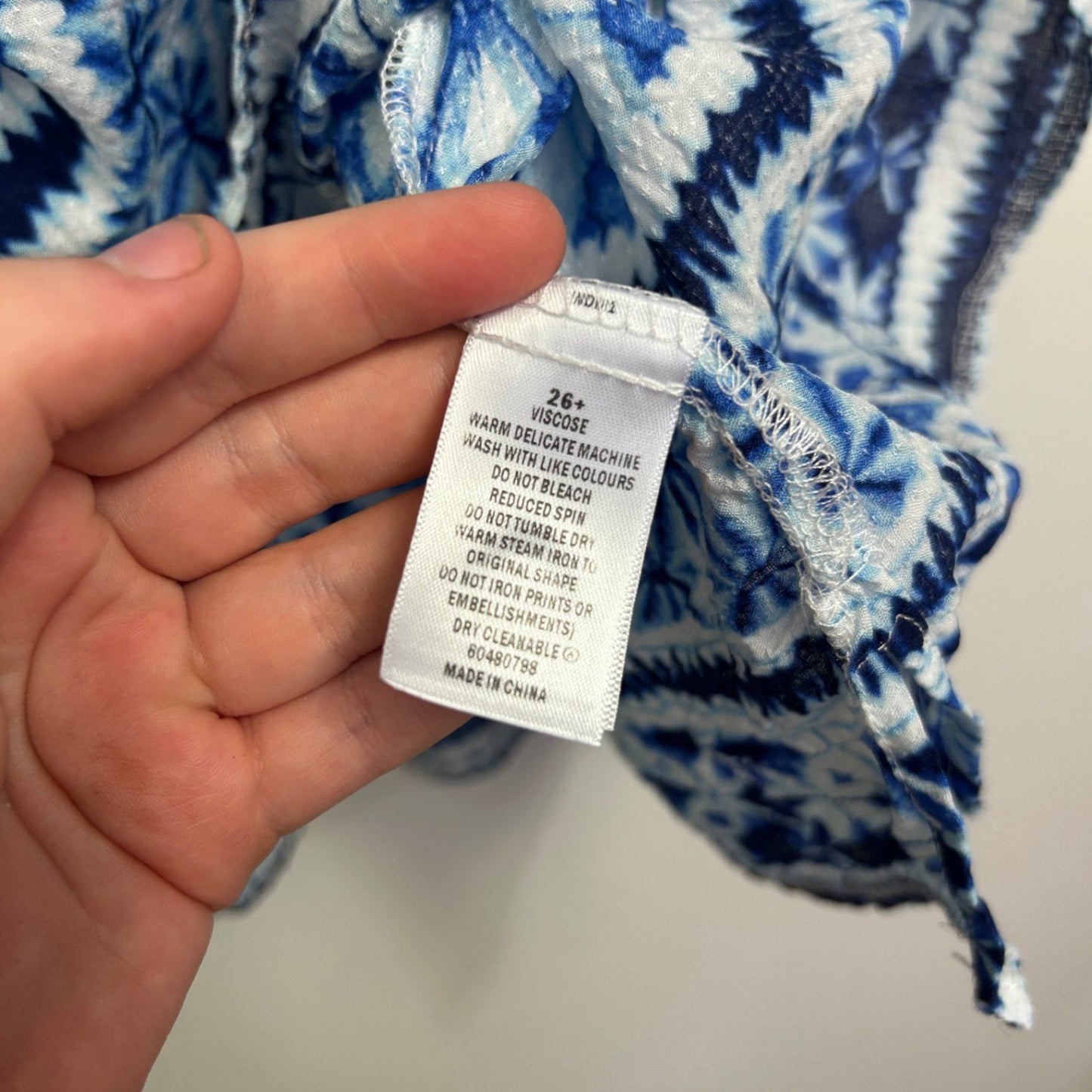 Belle Curve Blue Tunic Top Size 26 Plus