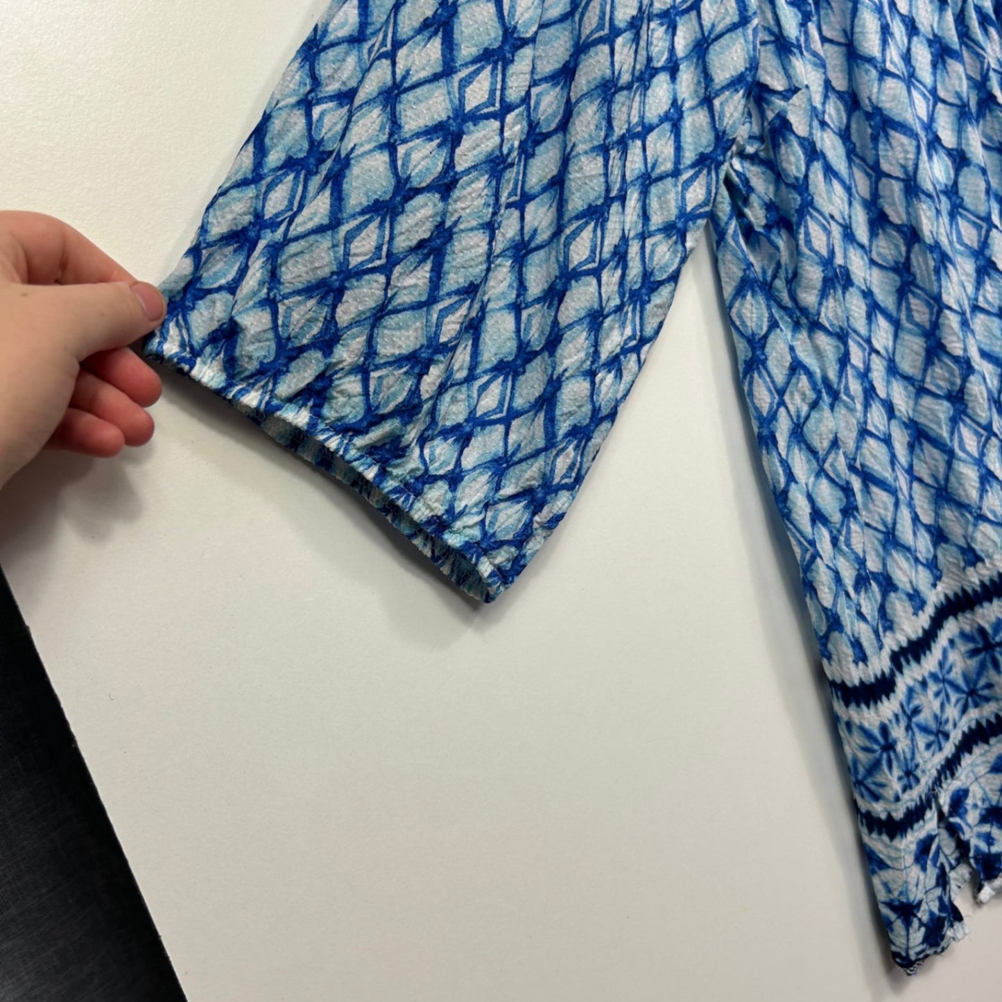 Belle Curve Blue Tunic Top Size 26 Plus