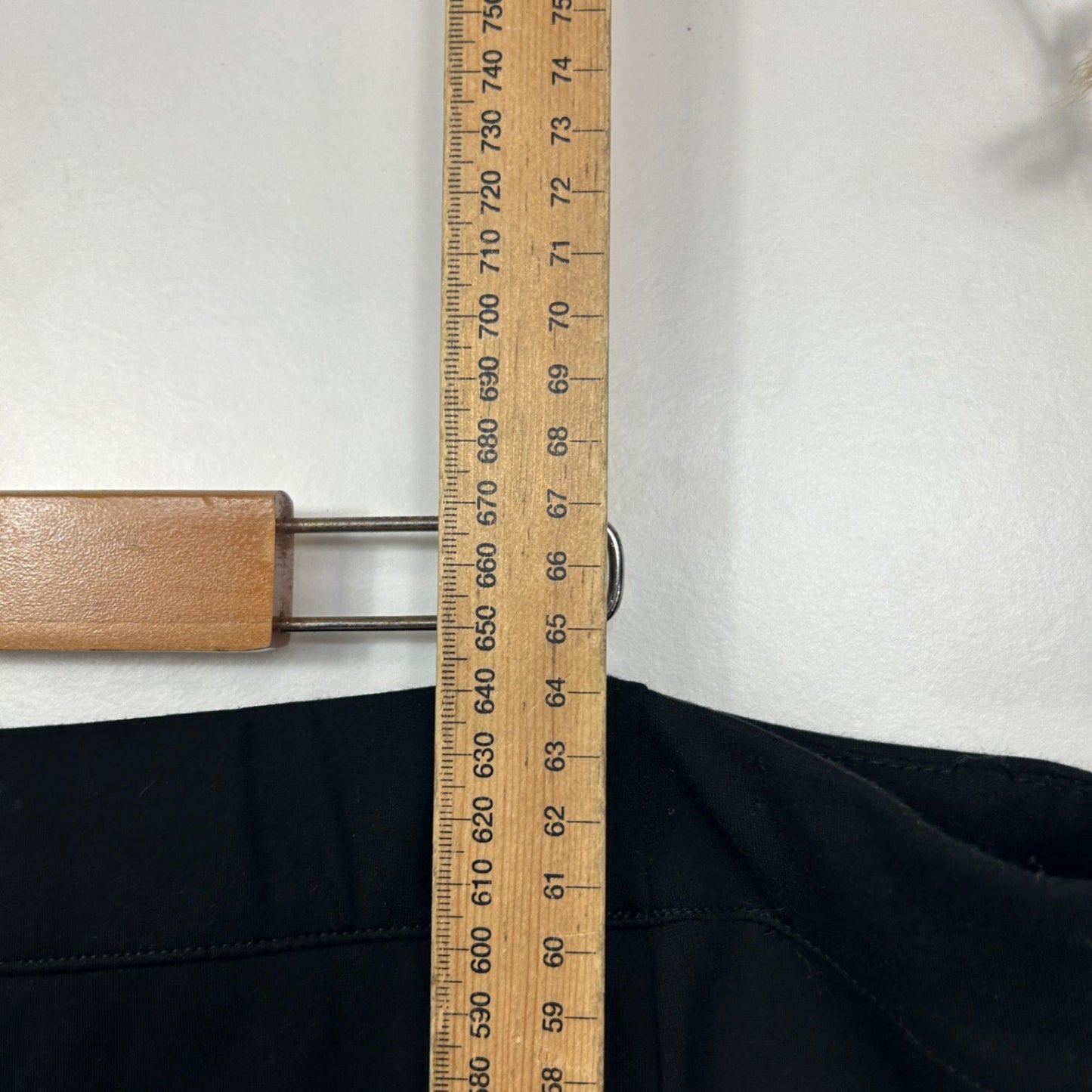 New Rockmans Button Ponte Black Pencil Skirt Size 20