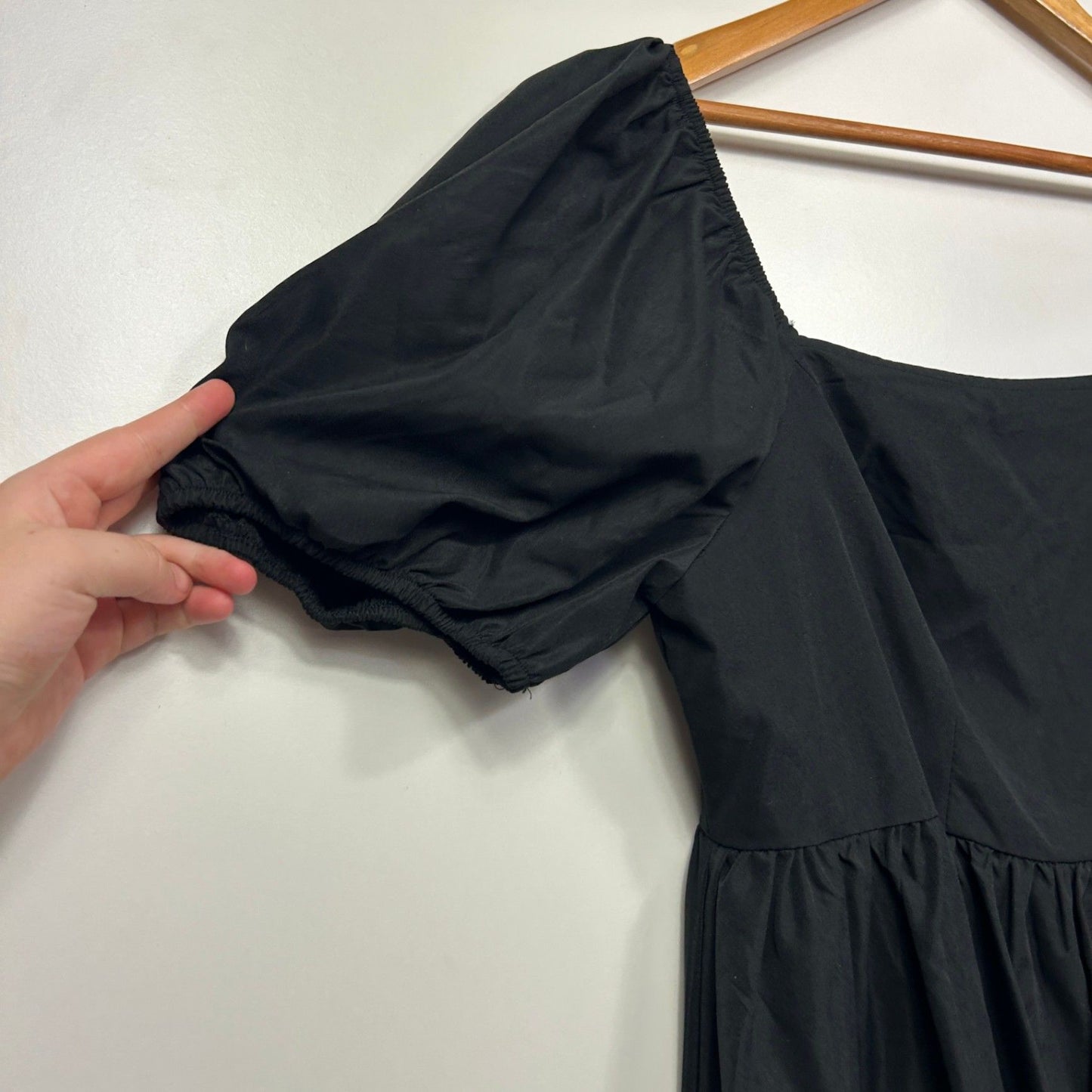 SHEIN Black Square Neck Fit & Flare Dress Size 16 1XL