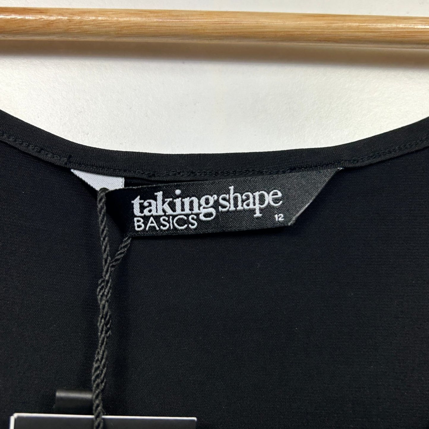 Taking Shape  Black Sleeveless Core Slip Dress Size 12 Layer