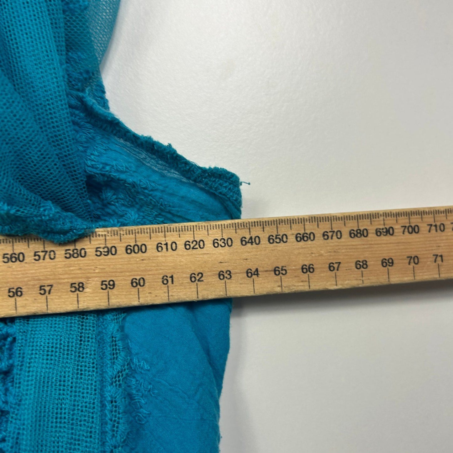 Millers Blue Cotton Embroidered Boho Blouse Top Size 22 Butterfly