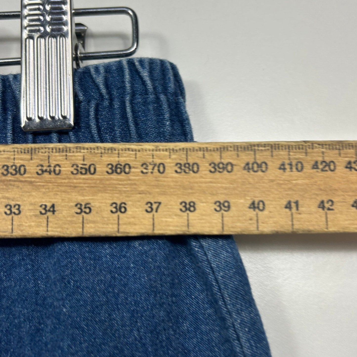 Vintage Target Womens Denim Blue Elastic Waist Stretch Slim Fit Pants Size 12-16