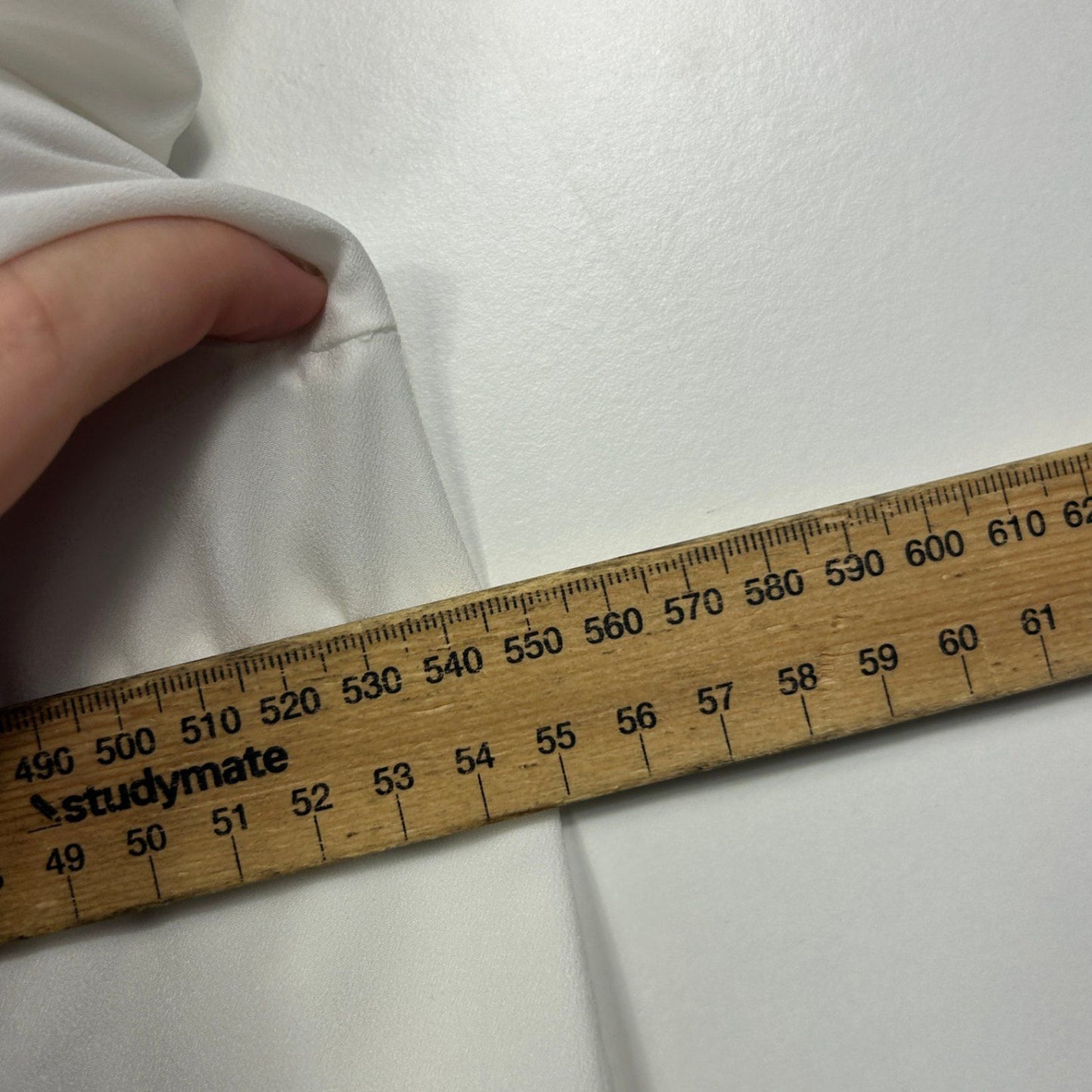 Witchery Long Sleeve Pleated Sheer High Neck Blouse Size 14