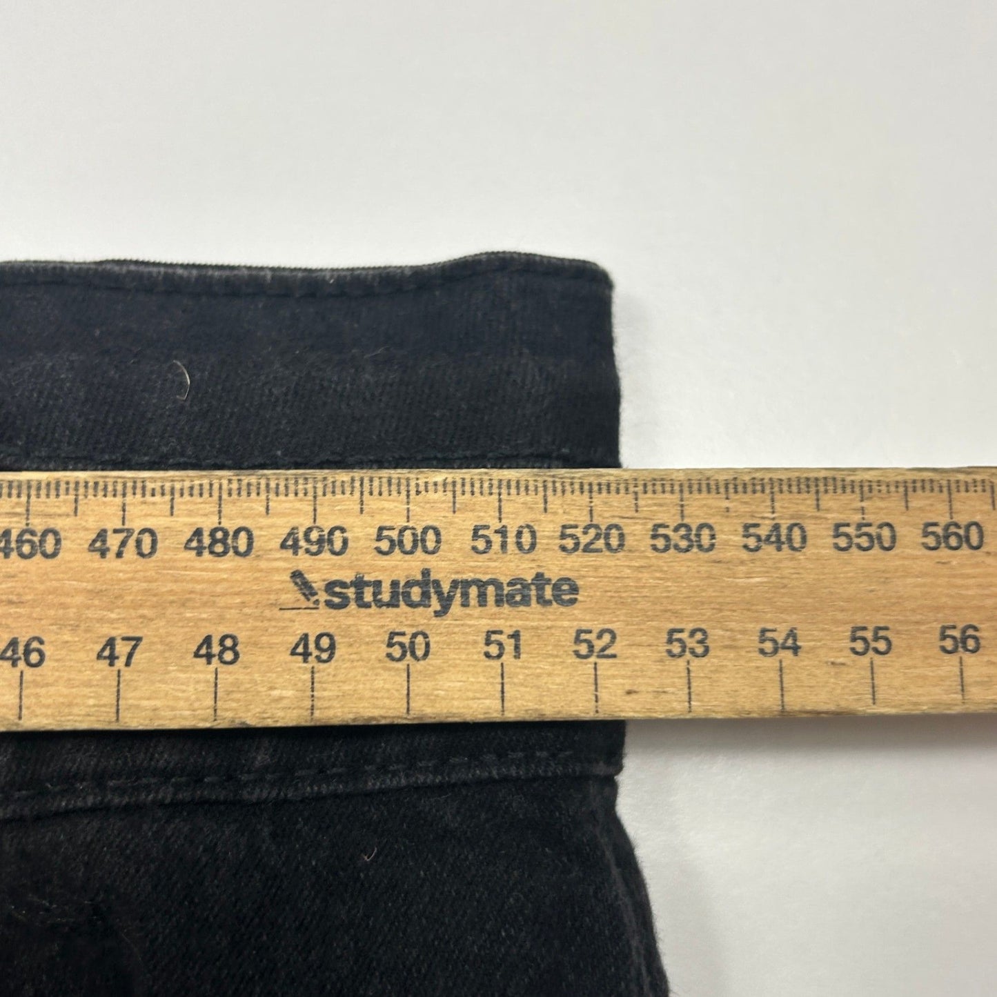 Autograph Black Stretch Denim Jeans Size 24 Plus Elastic Waist