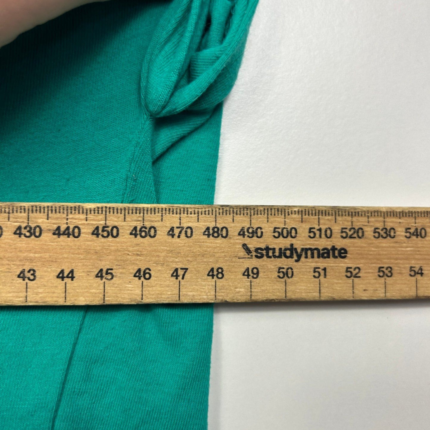 Dangerfield Green Short Sleeve Cropped Back Layered T-Shirt Size 14