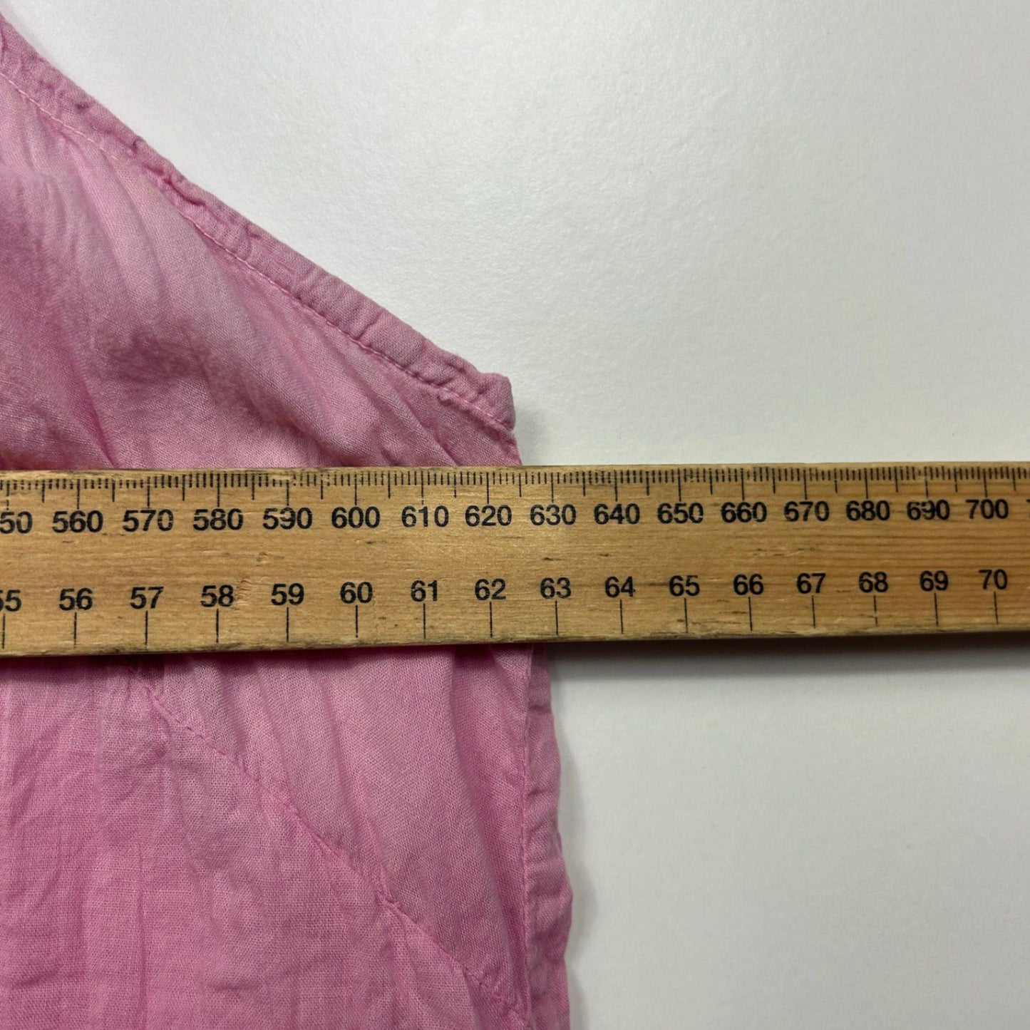 Orientique Pink Ombre Cotton Sleeveless Tunic Top Blouse Size 22