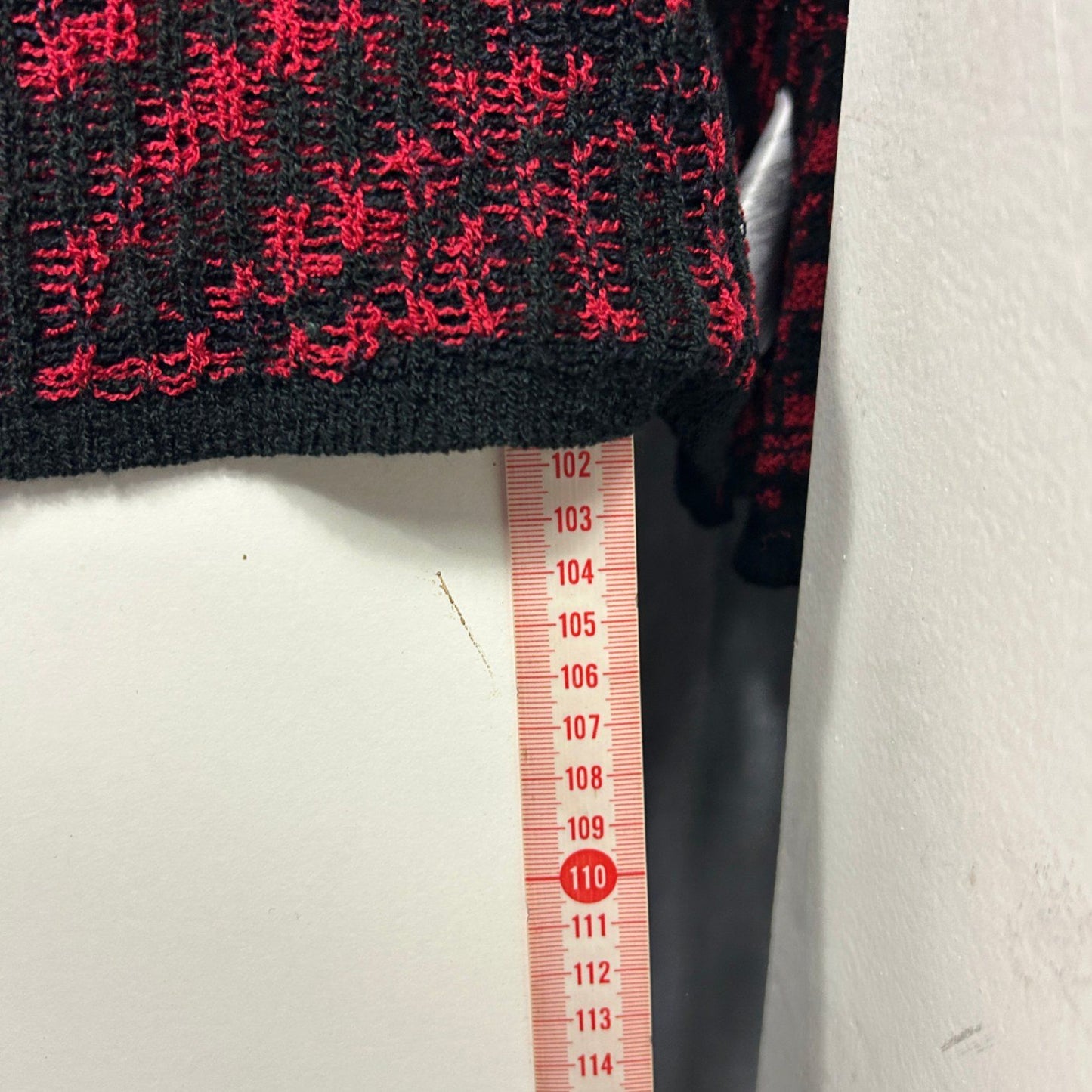 City Chic Black Red Hooded Longline Cardigan Jumper Size 14 Plus XS Aztec Print