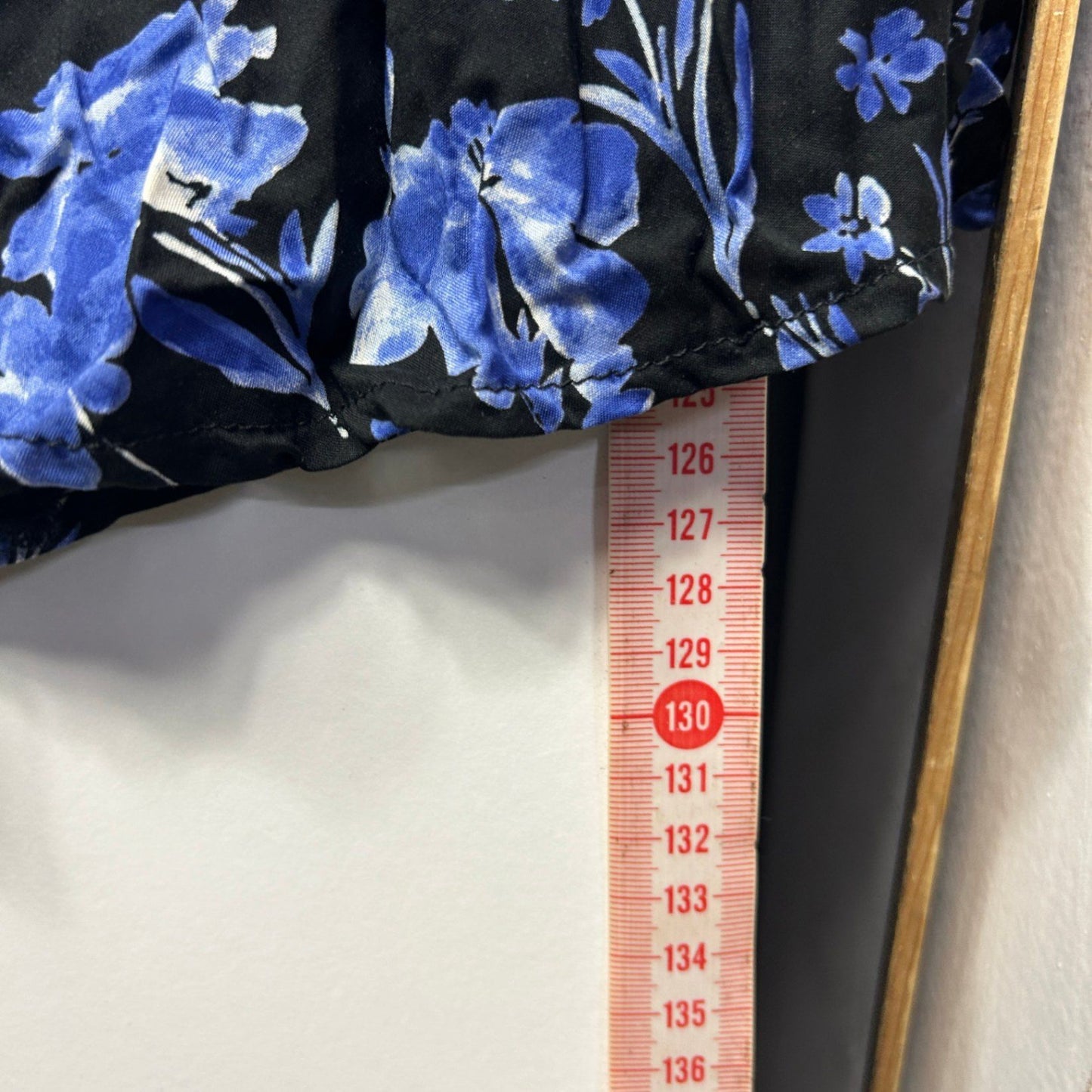 Proud Poppy Black Blue Long Sleeve Floral Boho Rayon Maxi Dress Size 16