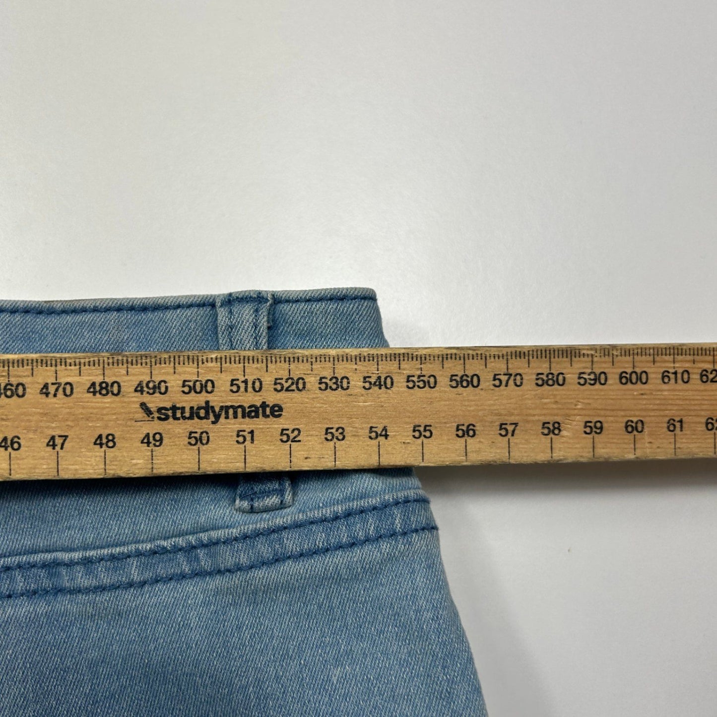 New Suzanne Grae Denim Shorts Blue Cotton Blend Casual Shorts Size 24