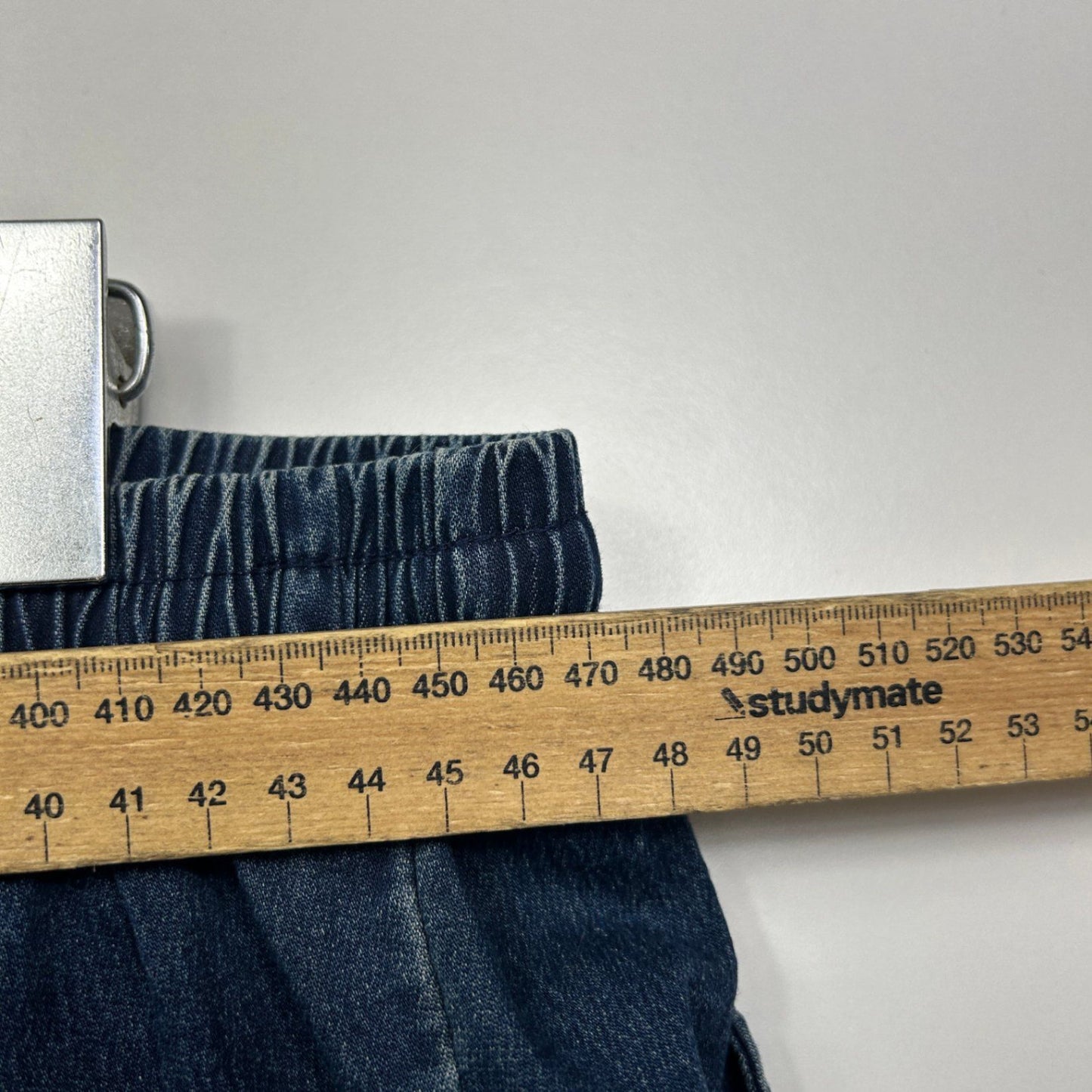 CCX City Chic Blue Cotton Blend Denim Pockets Casual Shorts Size 22 Plus XL