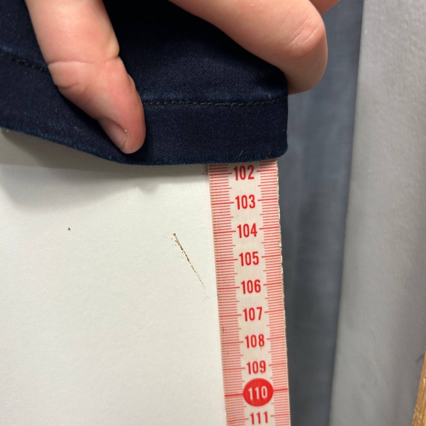 Virtuelle Dark Wash Blue Stretch Jeans High Waist Cropped Denim Pants Size 24