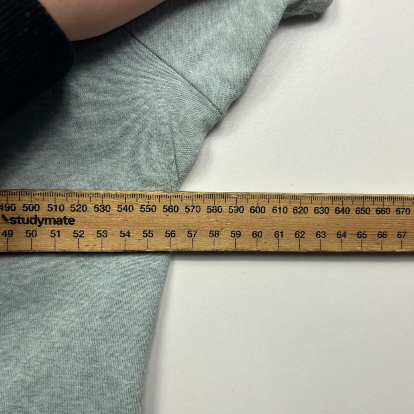 Jump Cotton Sage Green Short Sleeve Broiderie Embroidered Casual Top Size XL